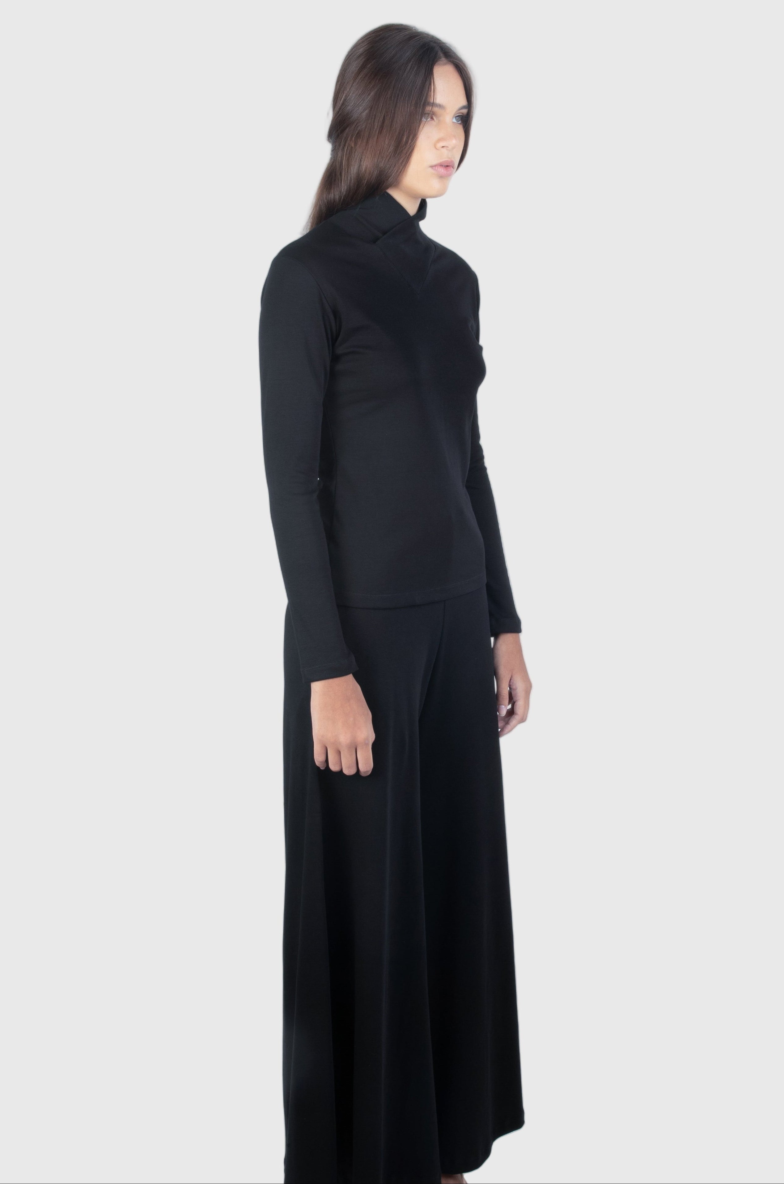 PANTS PRIMA PALAZZO BLACK