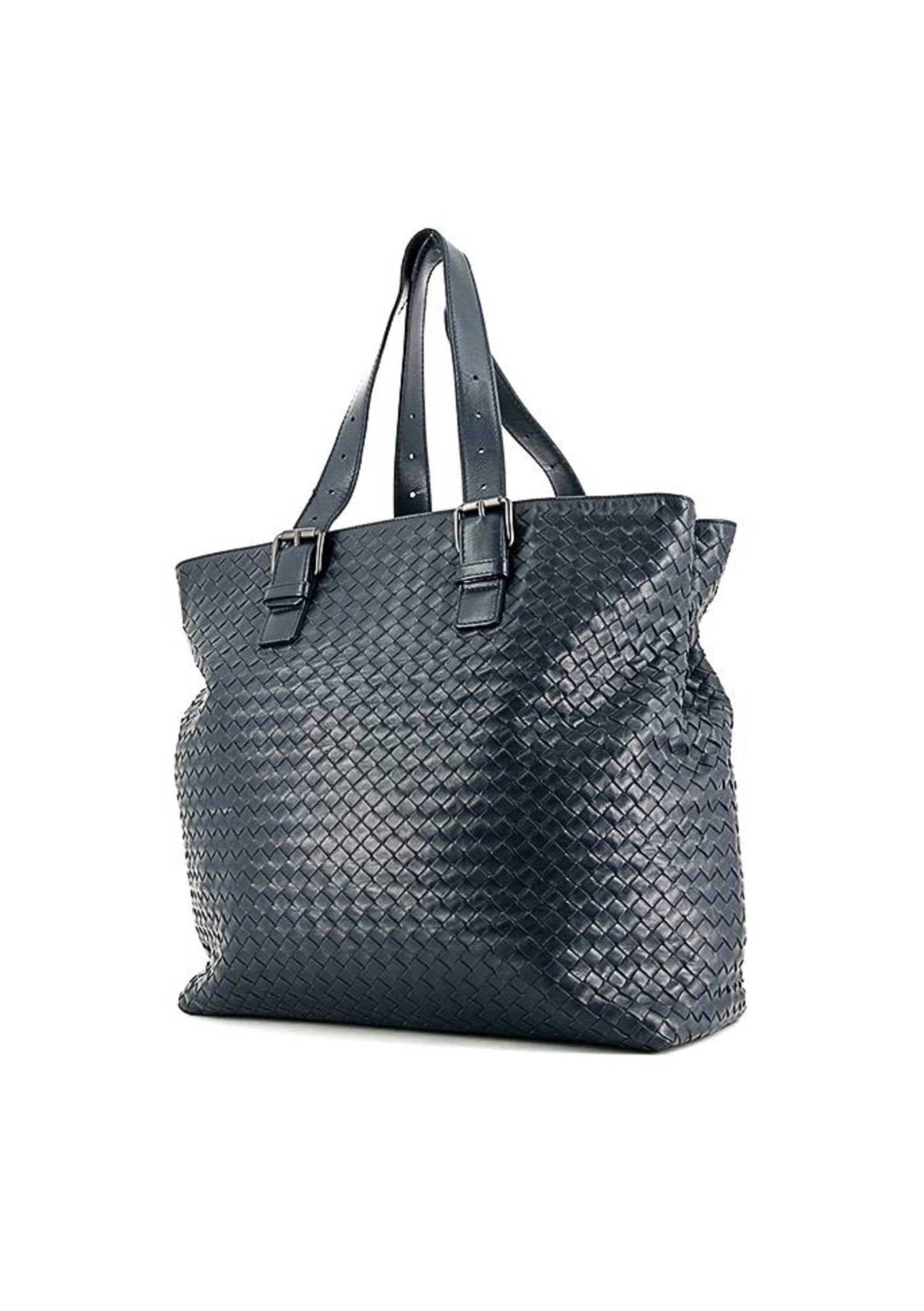 BOLSO BOTTEGA VENETA CABAS AZUL MARINO