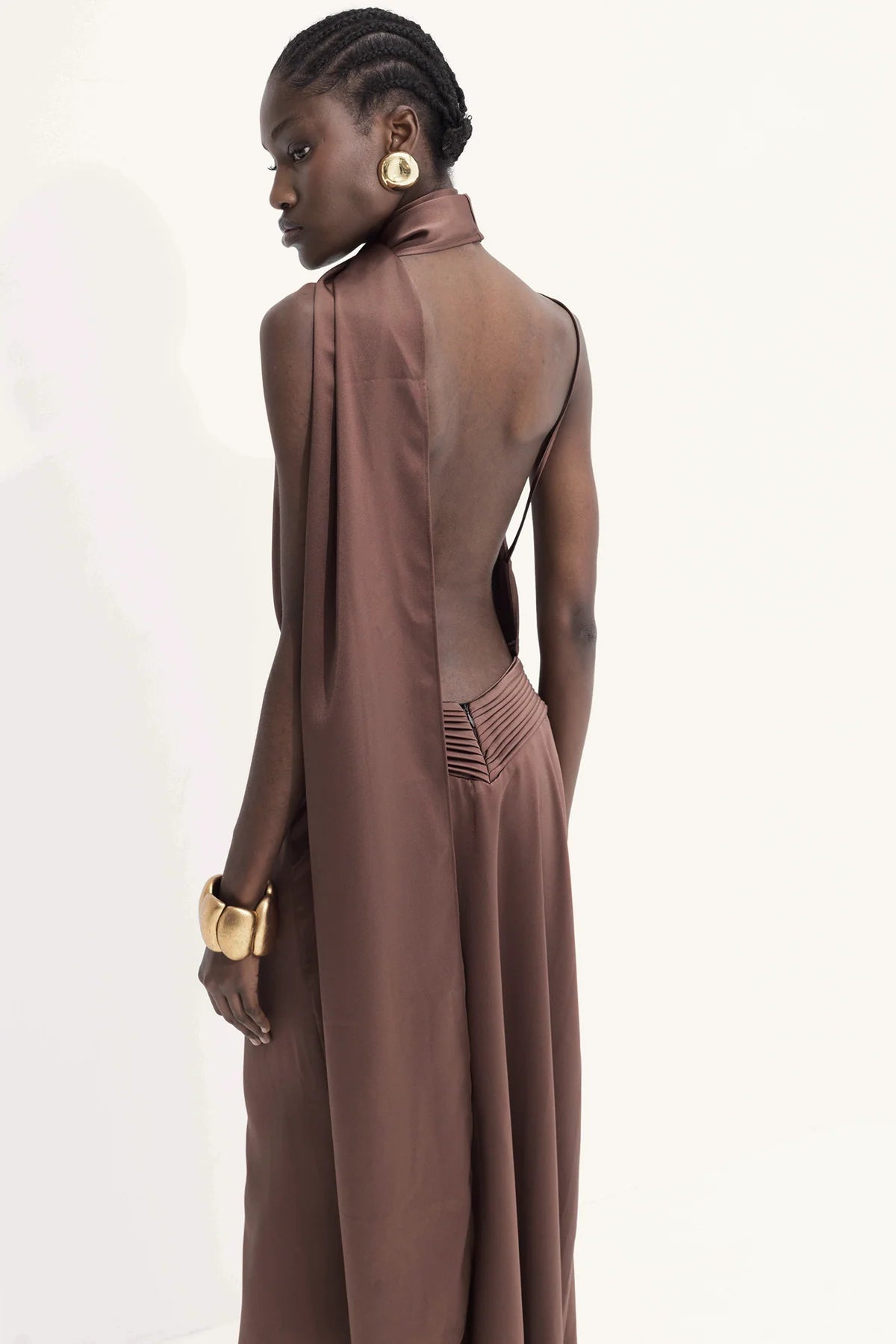 LA SANDUNGUERA DRESS CHOCOLATE