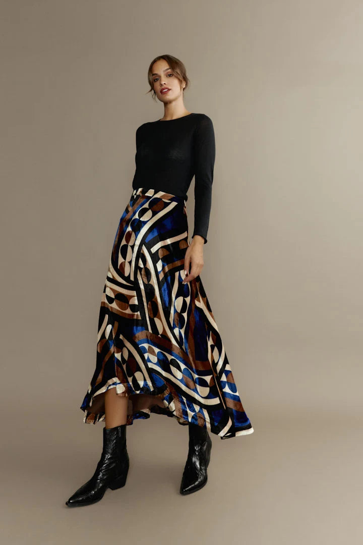 FALDA TRACY VELVET INDIO