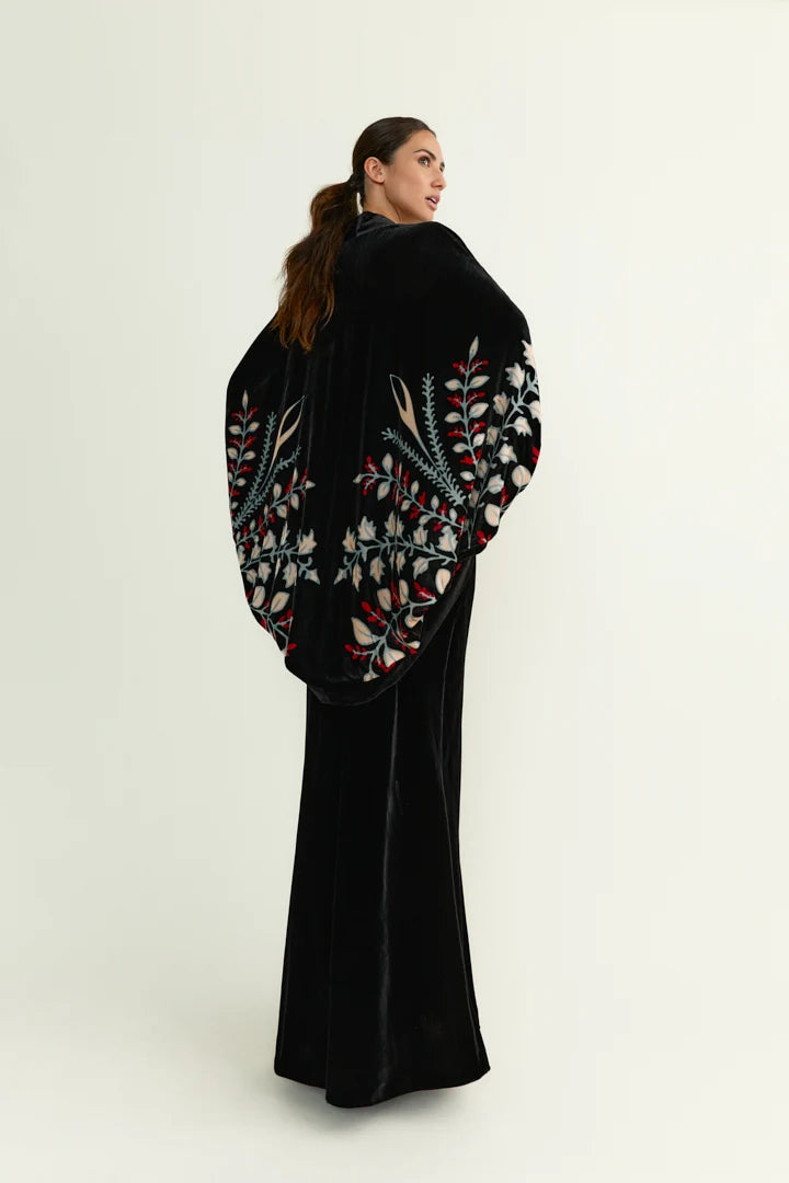 KIMONO NOCTURNO BLACK VELVET