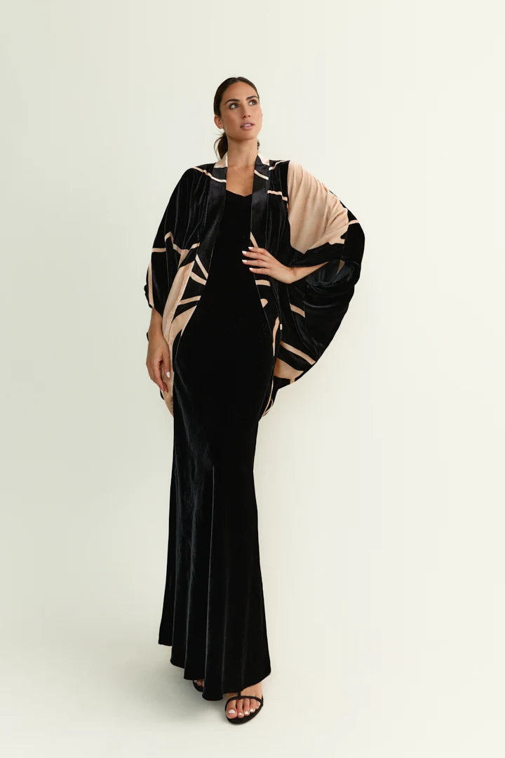 KIMONO ORQUIDEA VELVET B&N