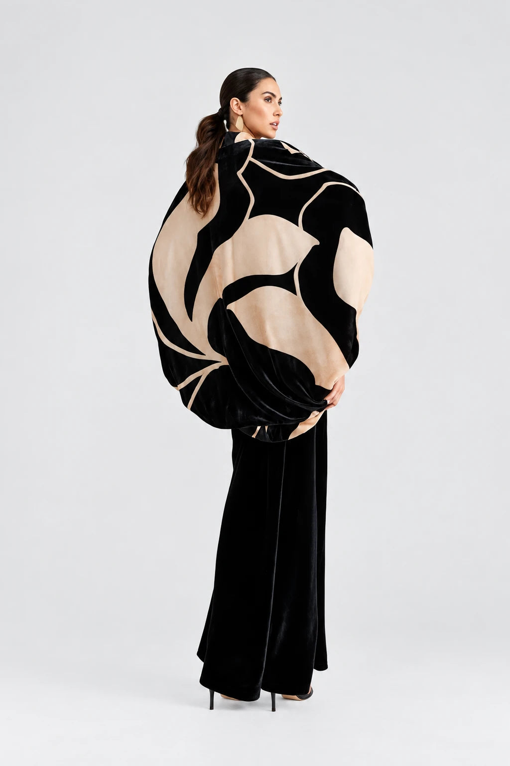 KIMONO ORQUIDEA VELVET B&N