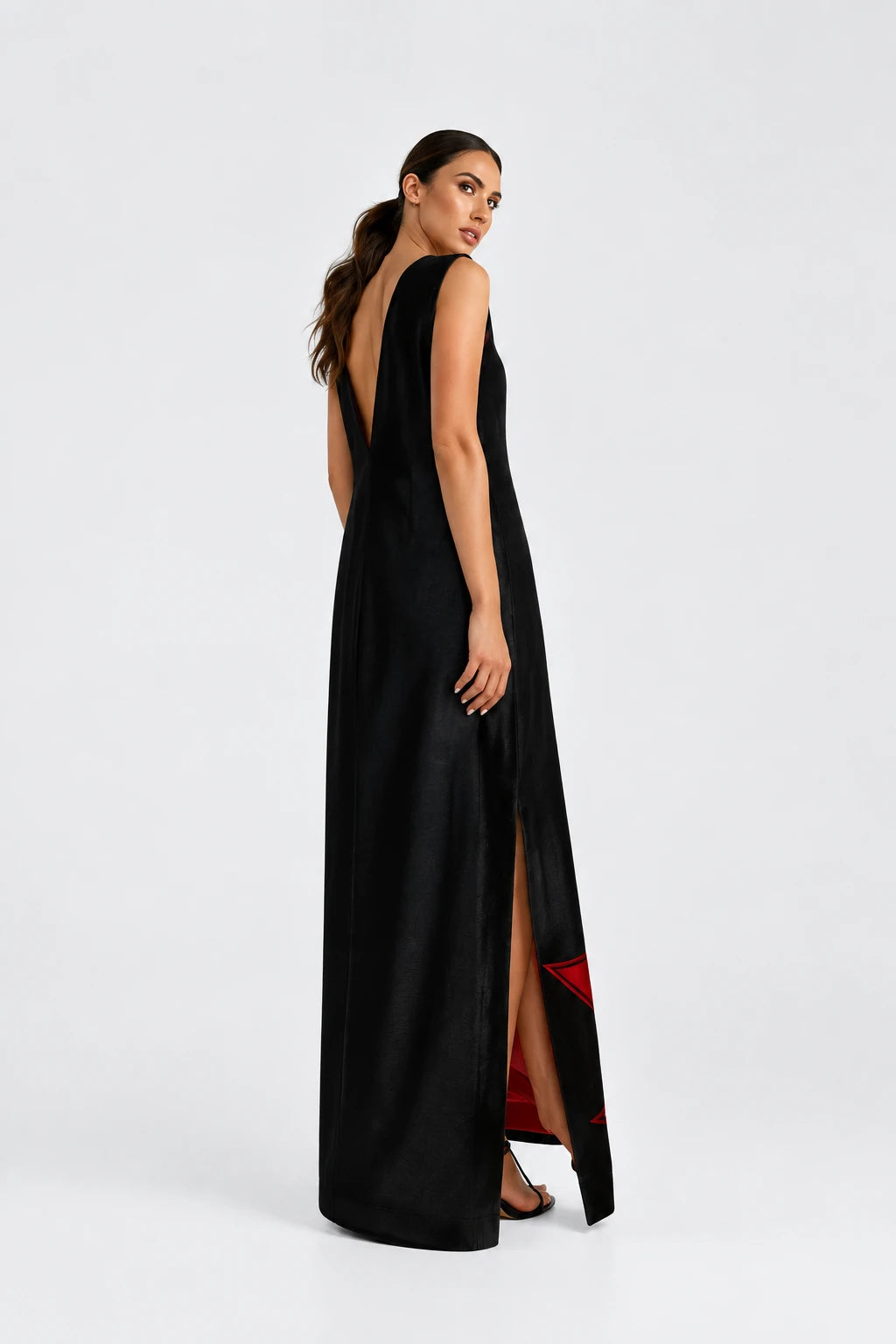 VESTIDO ELENI FLOR NEGRO