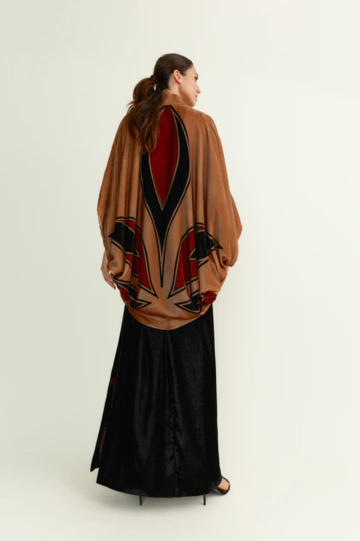 KIMONO VELVET HOJA