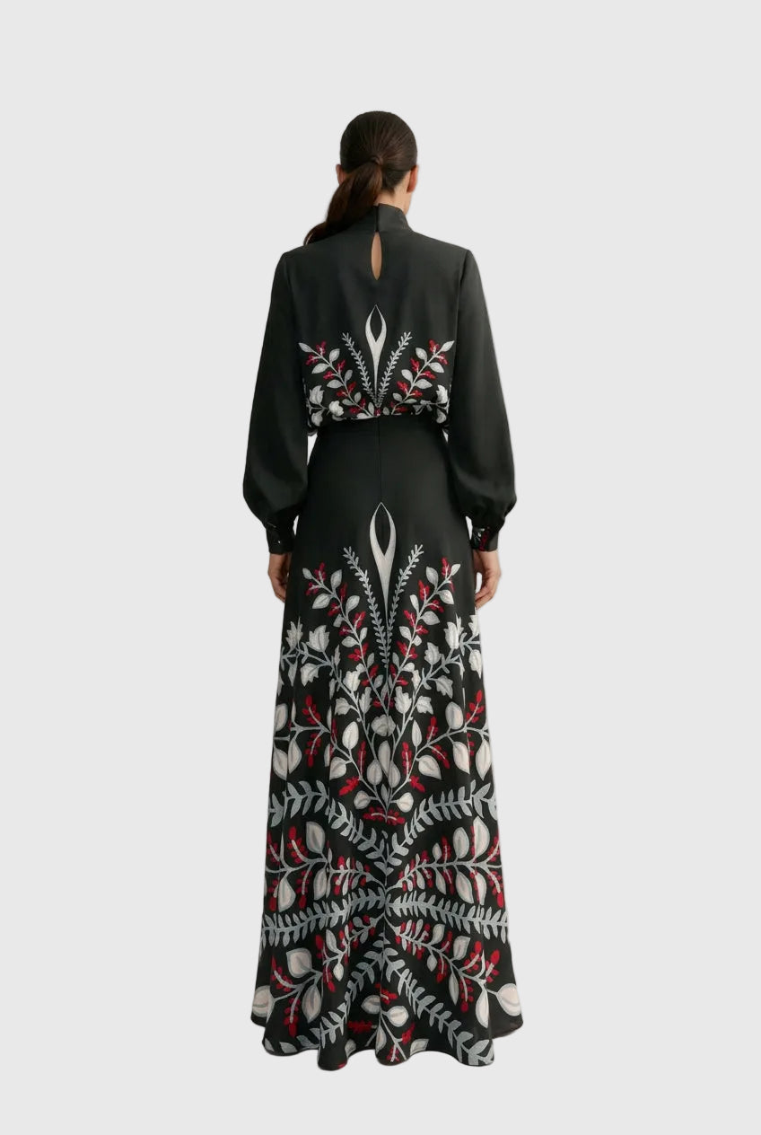 BLUSA FRANCESCA BOUQUET BLACK