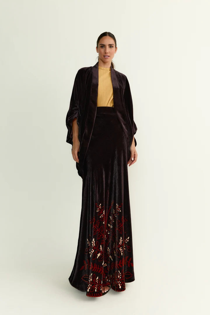 FALDA DIANDRA BOUQUET CHOCO