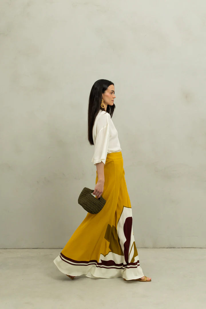 FALDA TATIANA OLIVE TREAT