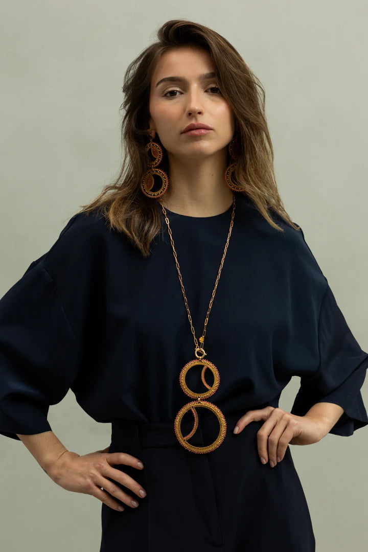 TOP GRETA NAVY