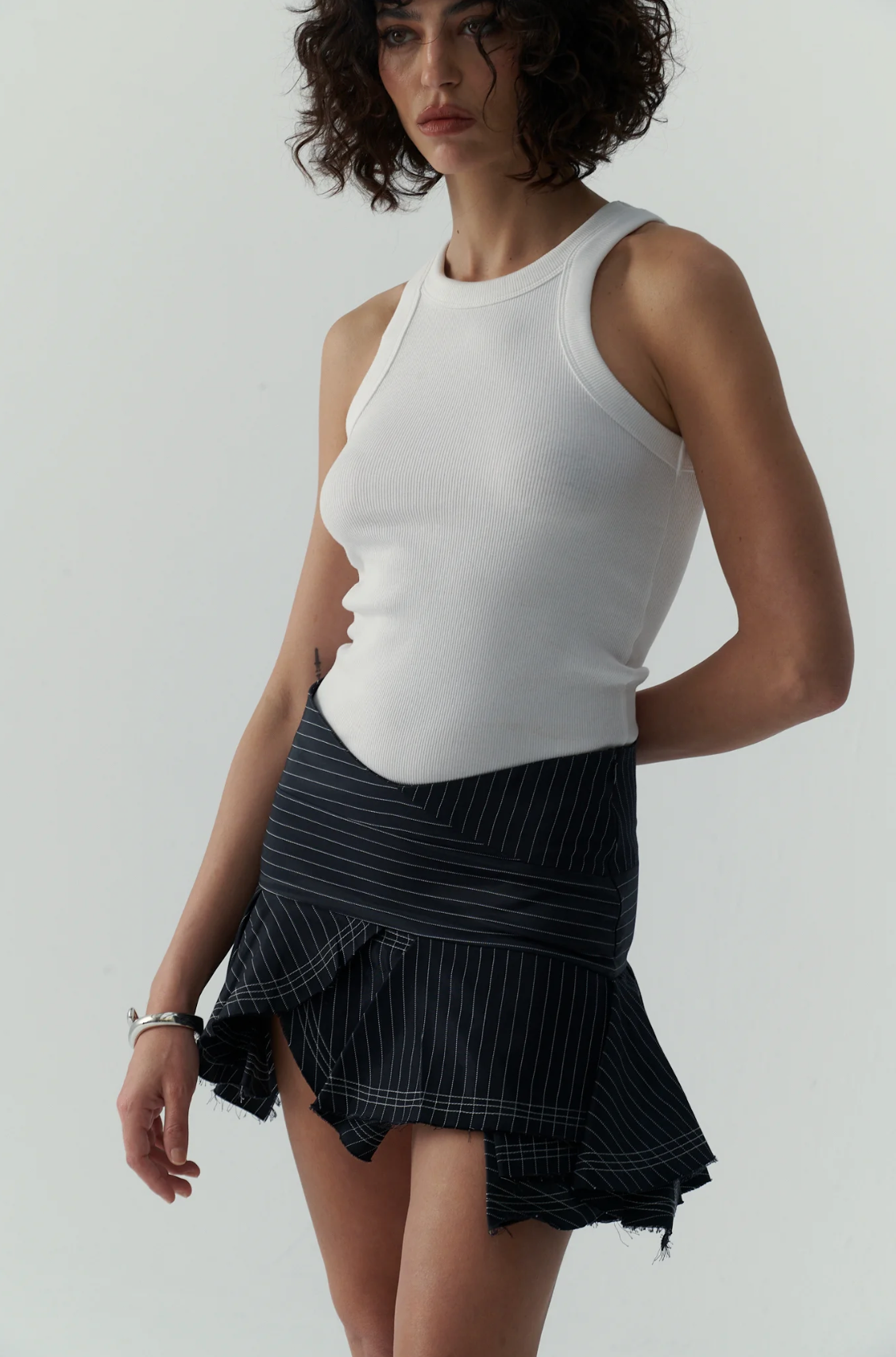 LA COQUETA BLACK MINI SKIRT