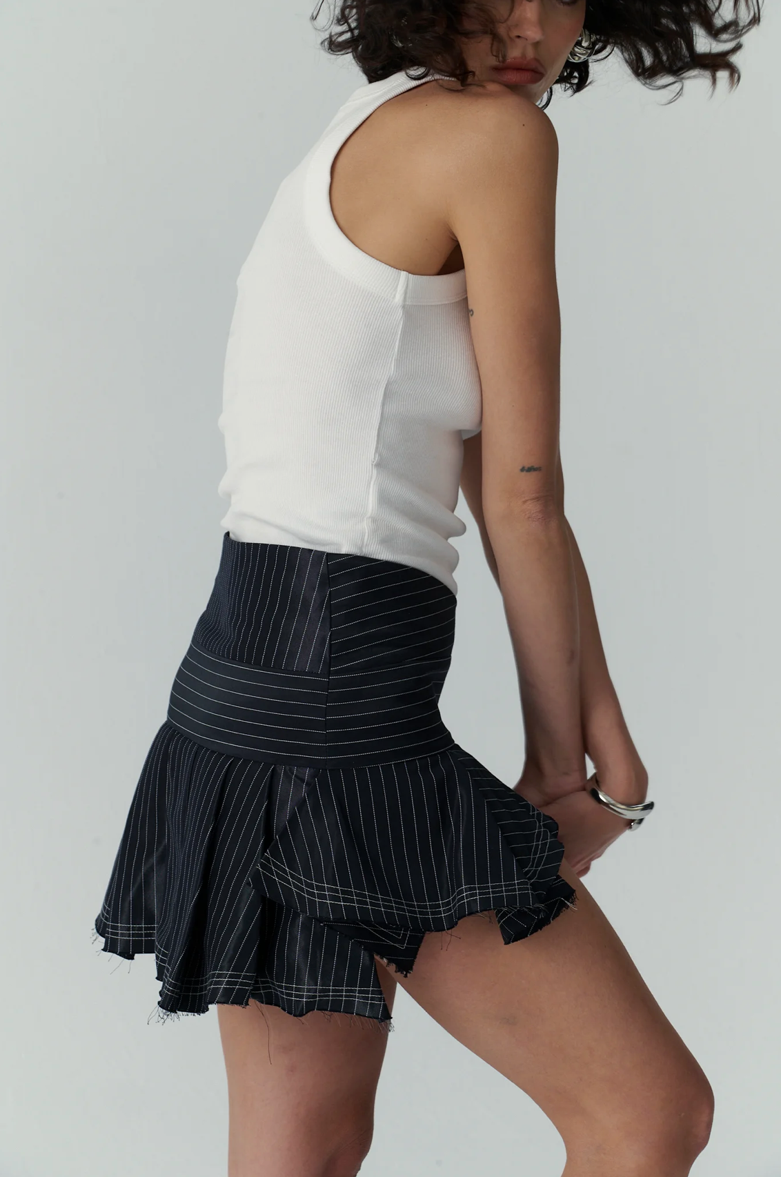 LA COQUETA BLACK MINI SKIRT