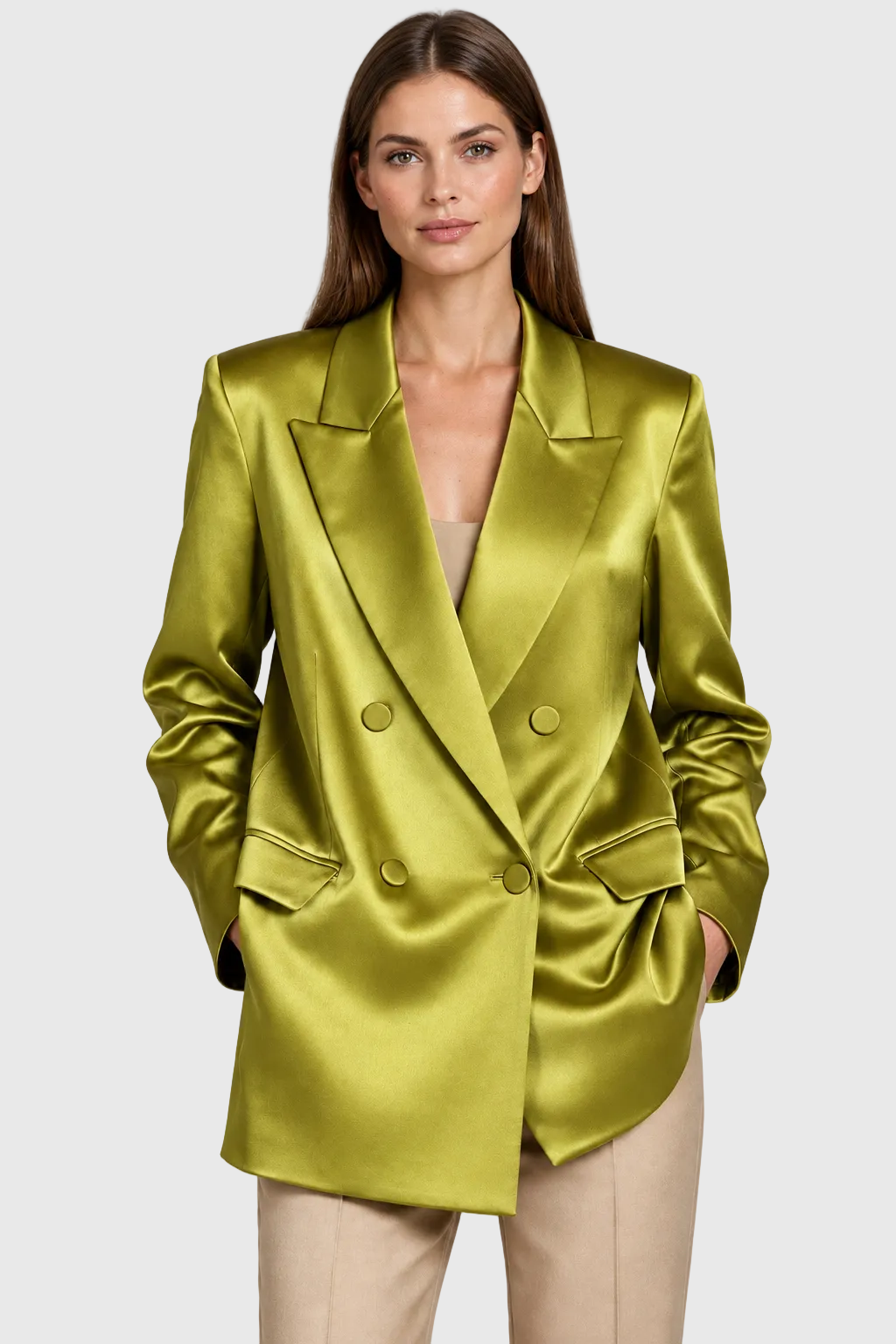 BLAZER LIMA SATINADA