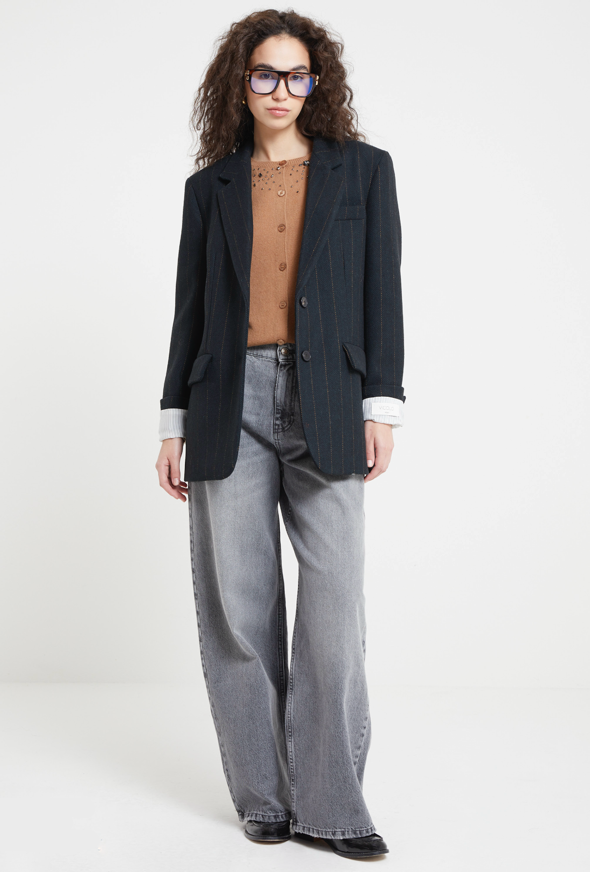 BLAZER RAYAS MARRONES VV