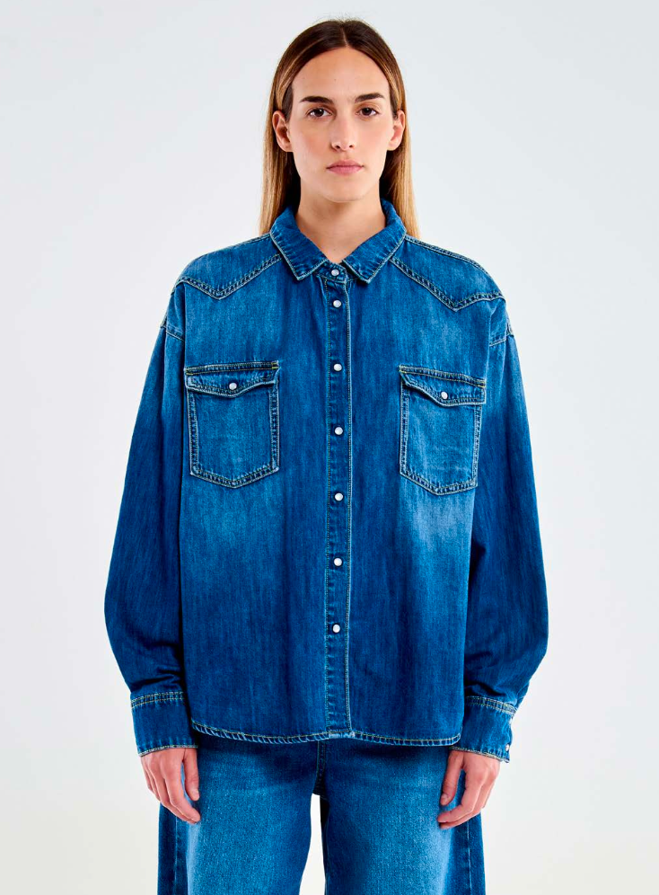 CAMISA DENIM BLUE