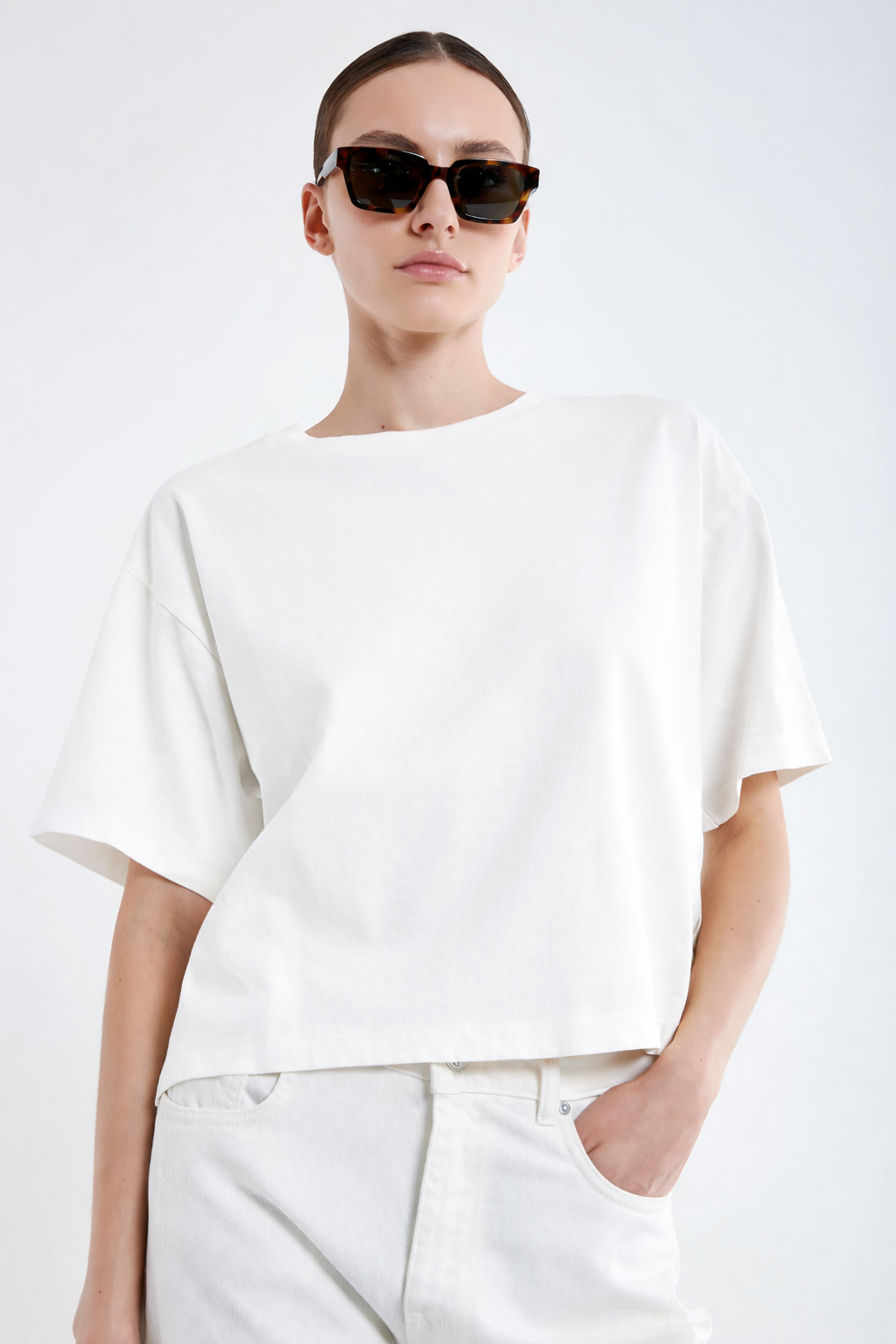 CAMISA BASICA MANGA CORTA BLANCA VV