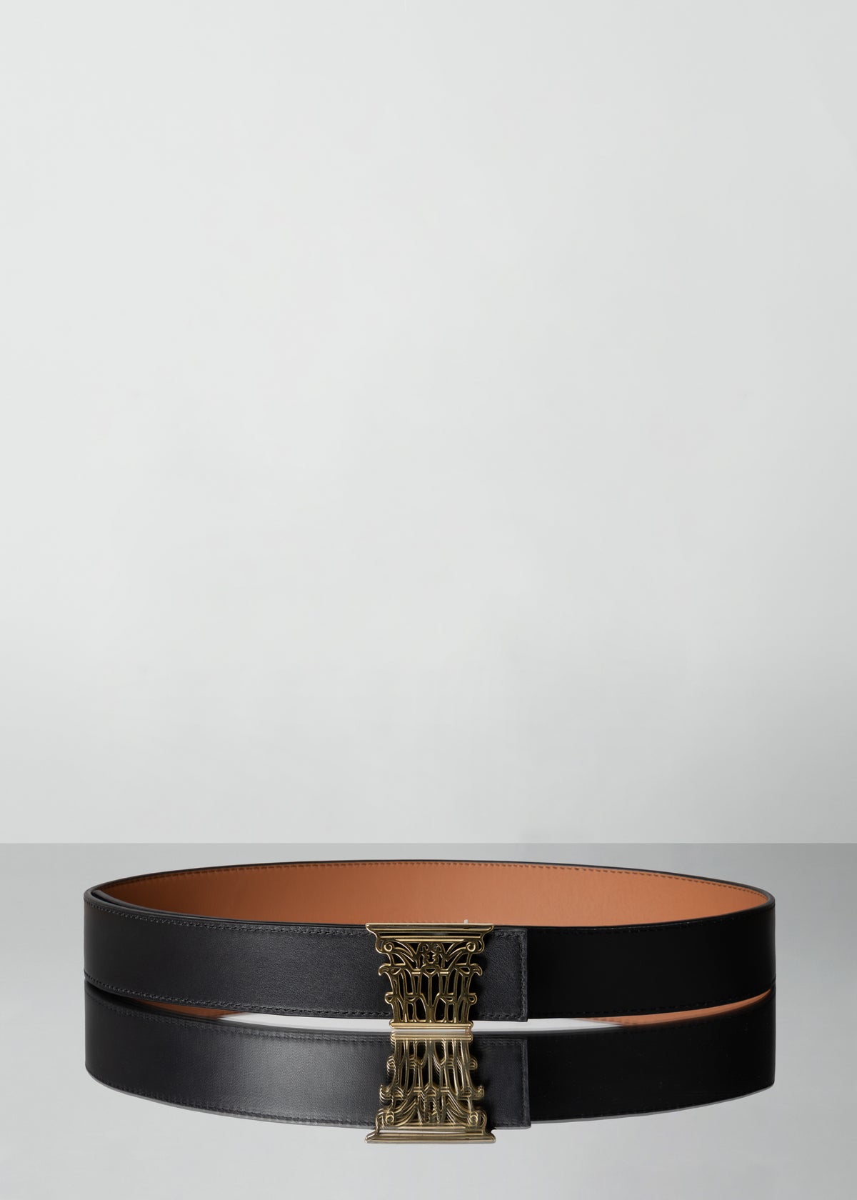 CORINTHIAN BLACK TAN BELT