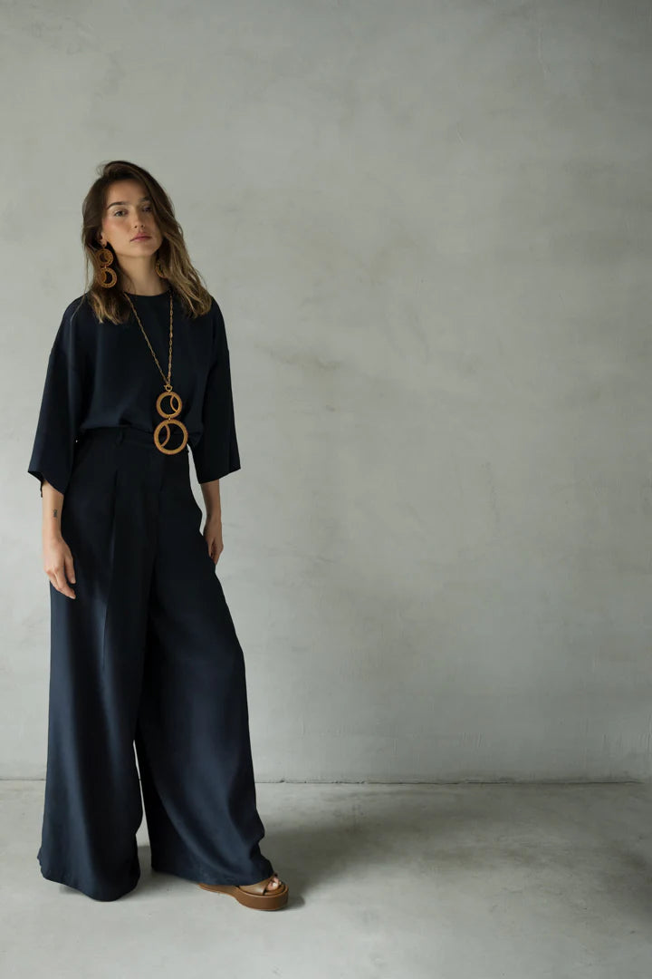 TOP GRETA NAVY