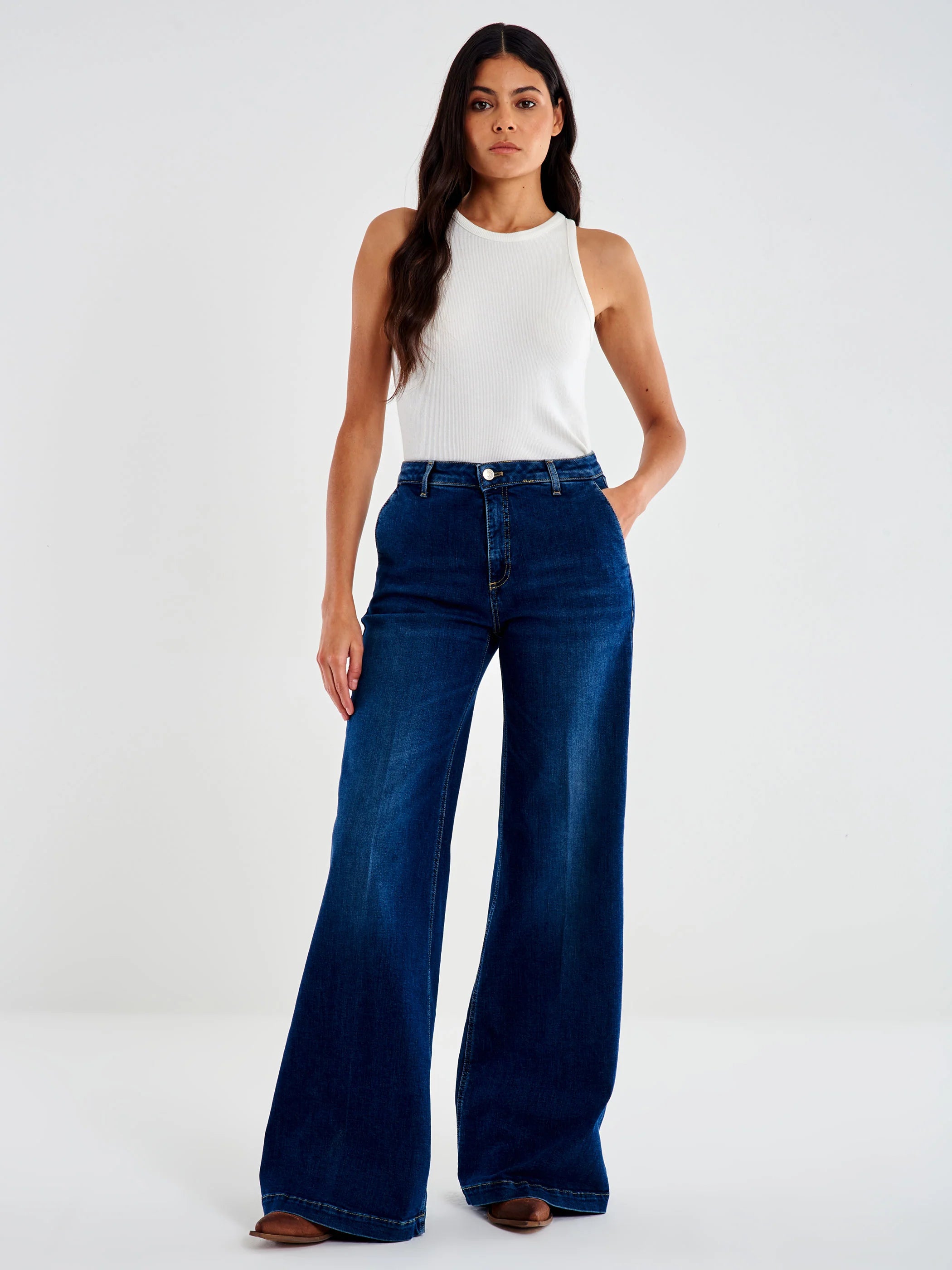 PANTALON DENIM ELENA BLUE VV