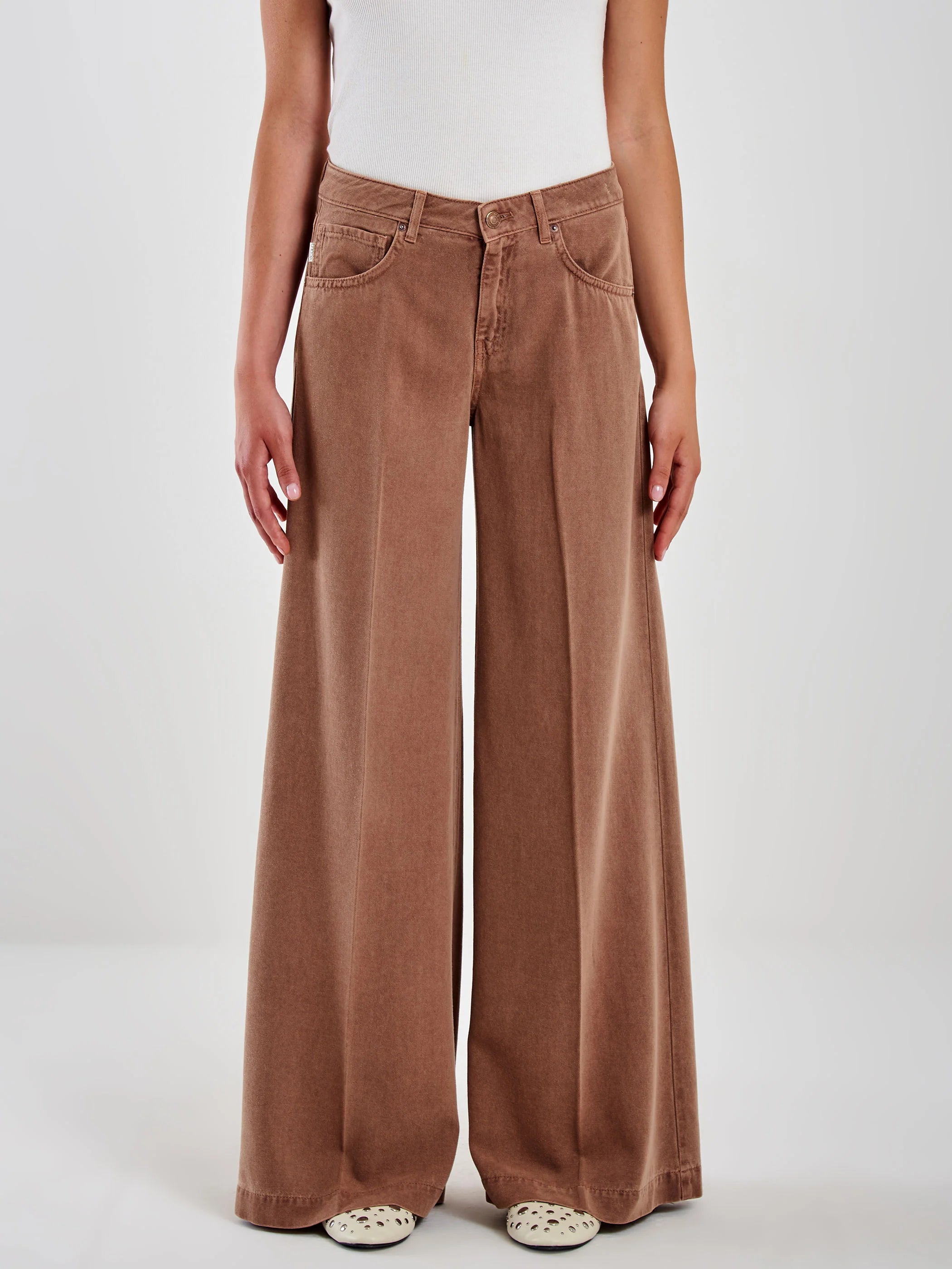 PANTALON DENIM FLUIDO TIERRA VV