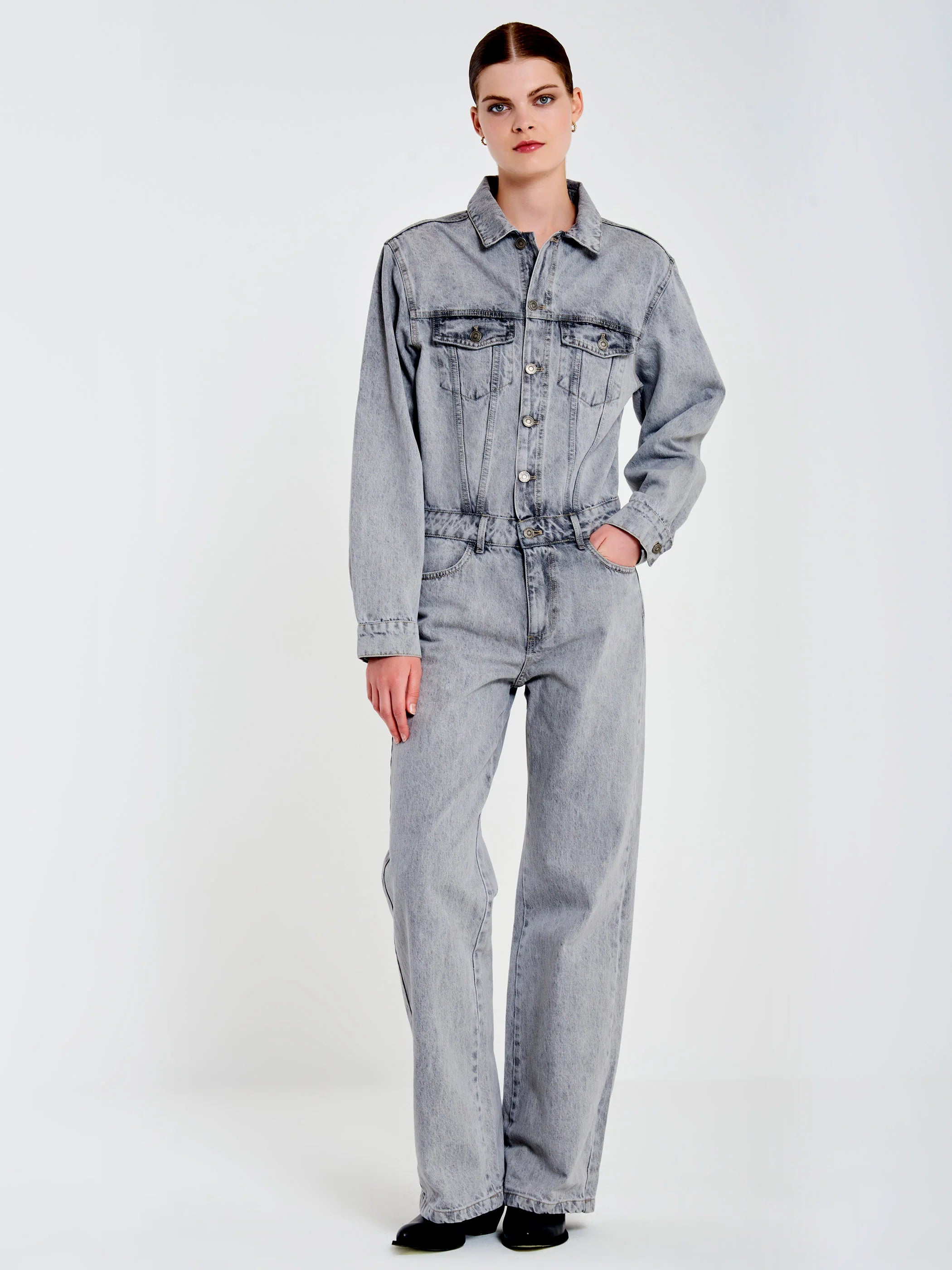 MONO LARGO GRIS DENIM