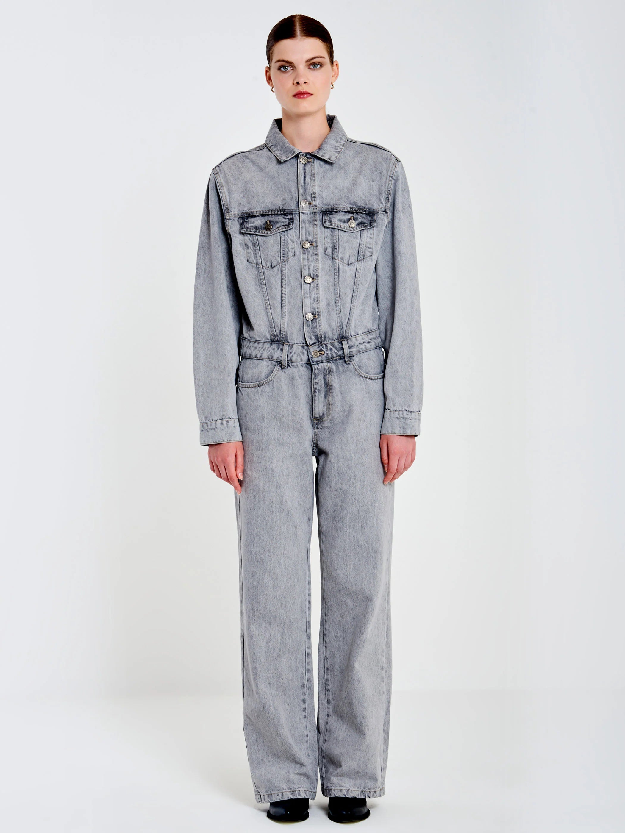 MONO LARGO GRIS DENIM