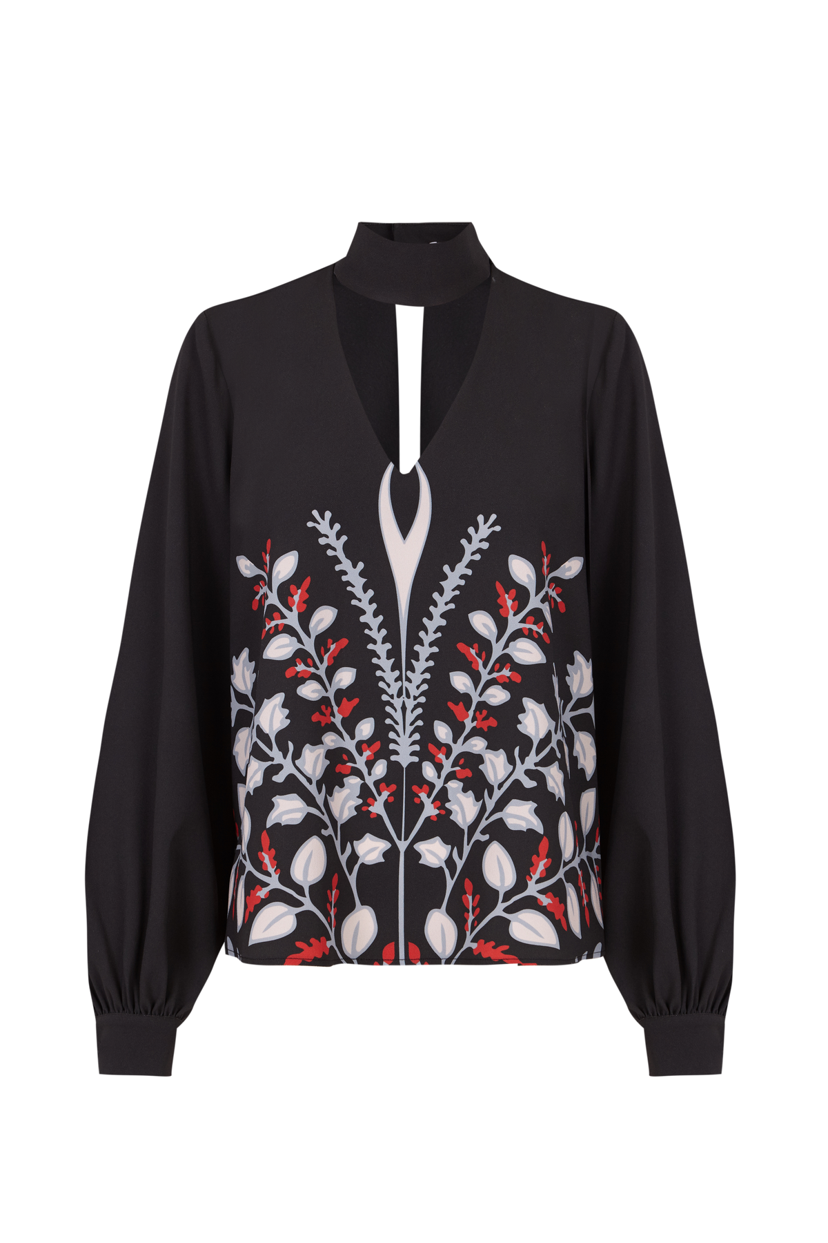 BLUSA FRANCESCA BOUQUET BLACK