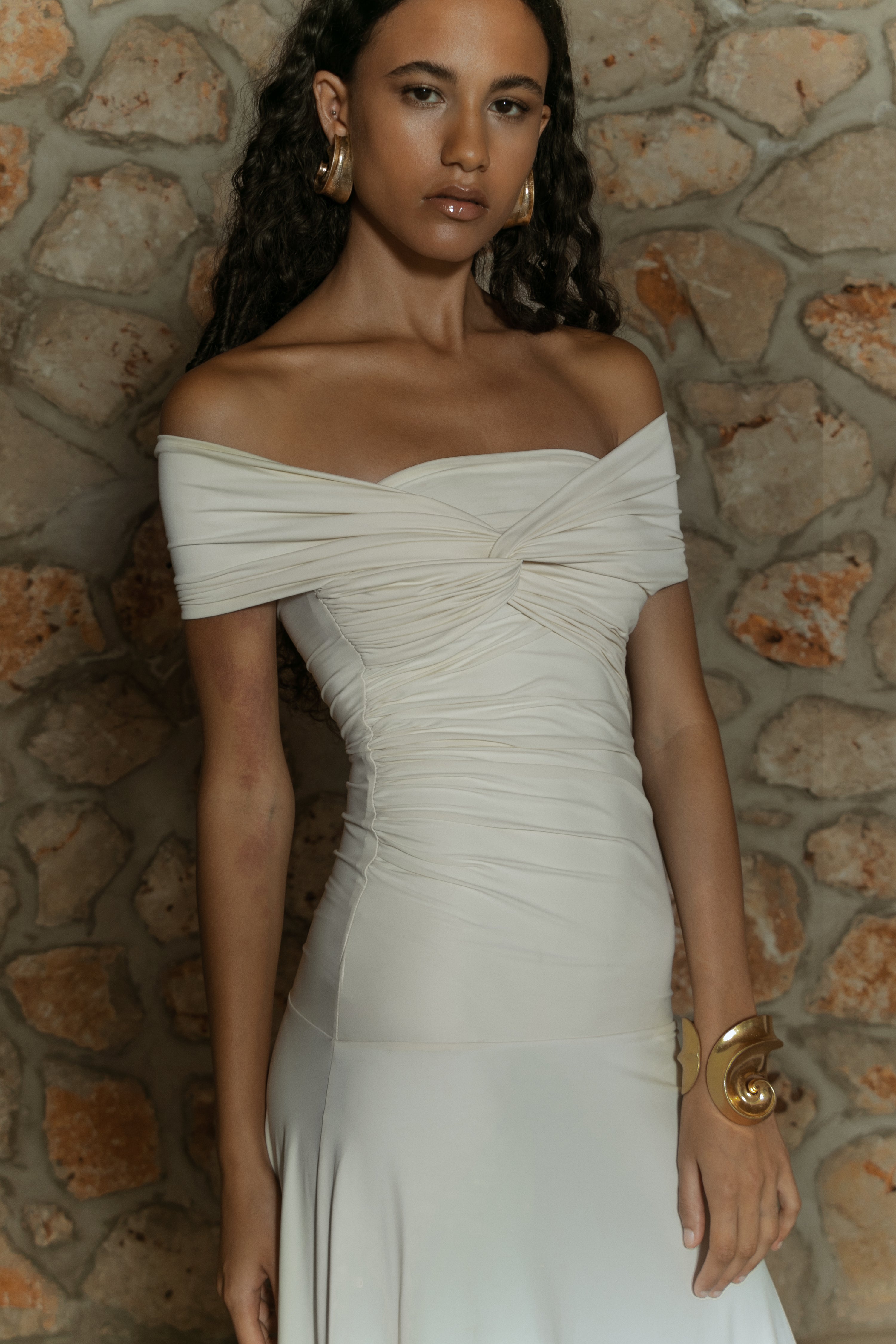LA GUAPA DRESS OFF WHITE