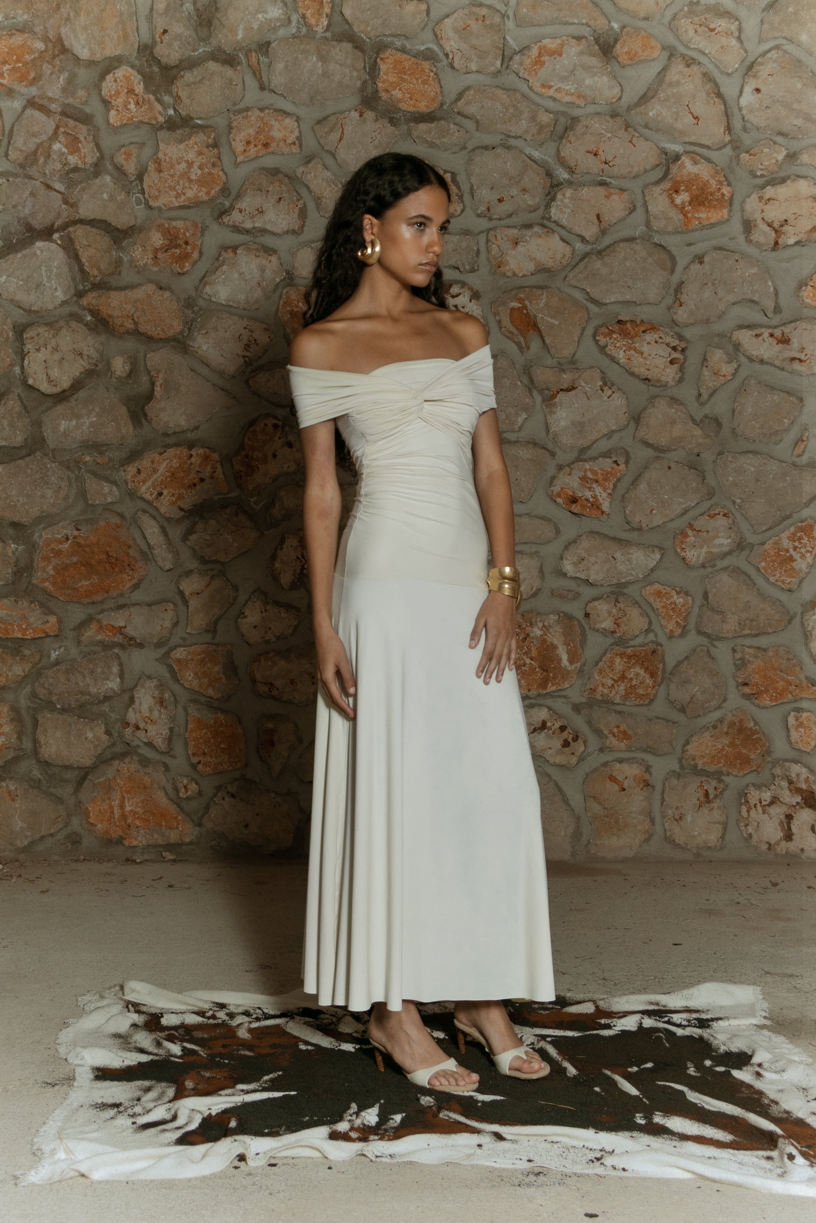 LA GUAPA DRESS OFF WHITE