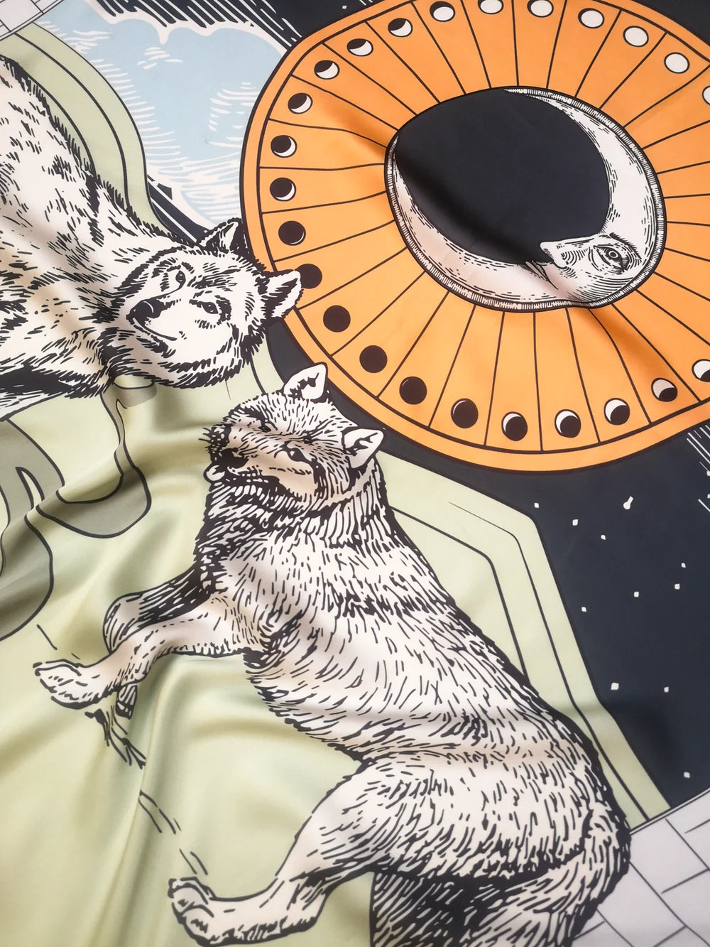 PAÑUELO TAROT THE MOON