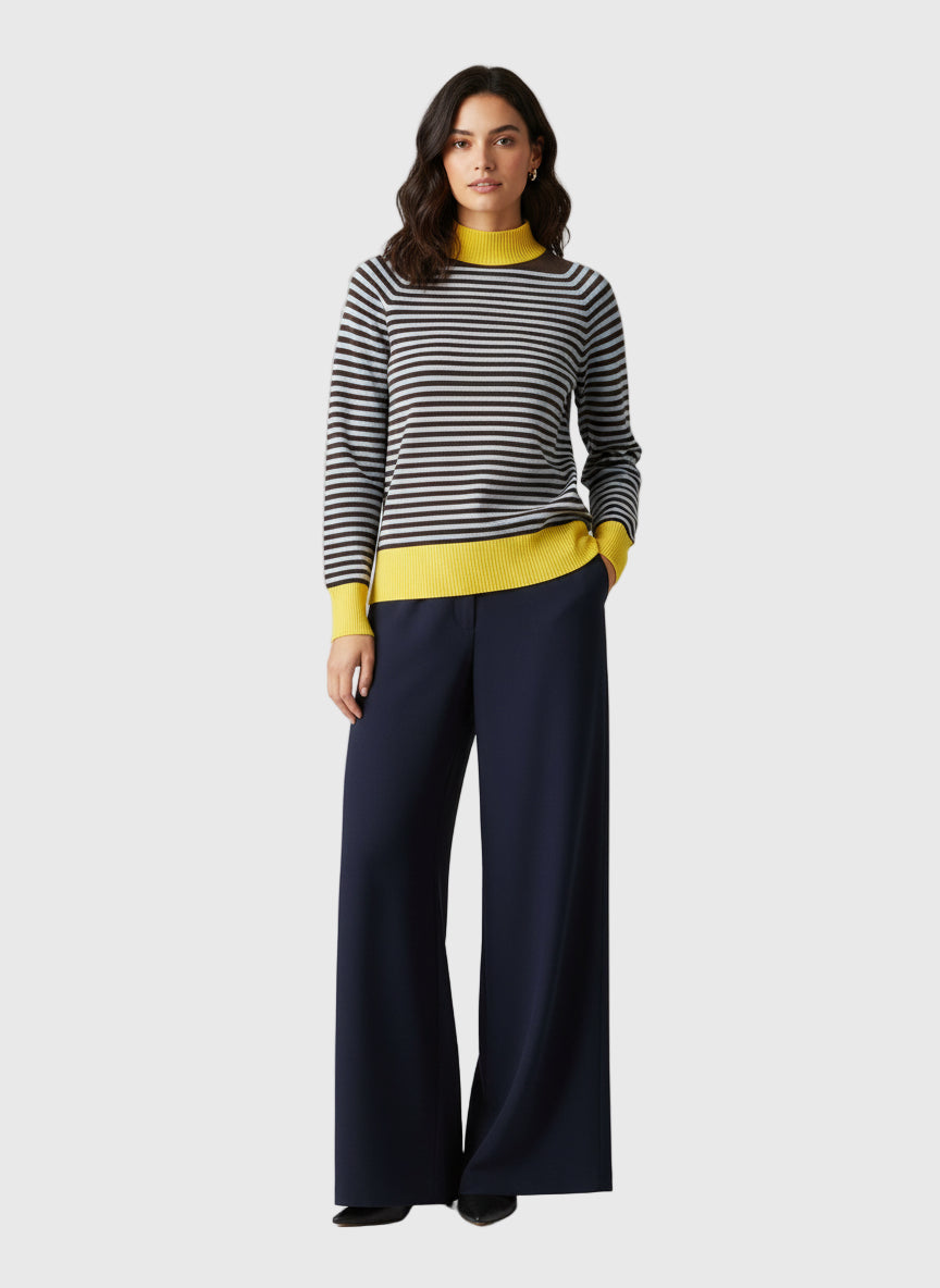 JERSEY RAYAS CON CUELLO AMARILLO  VV