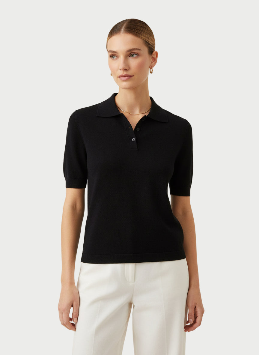 POLO CACHEMIRA NEGRO VV