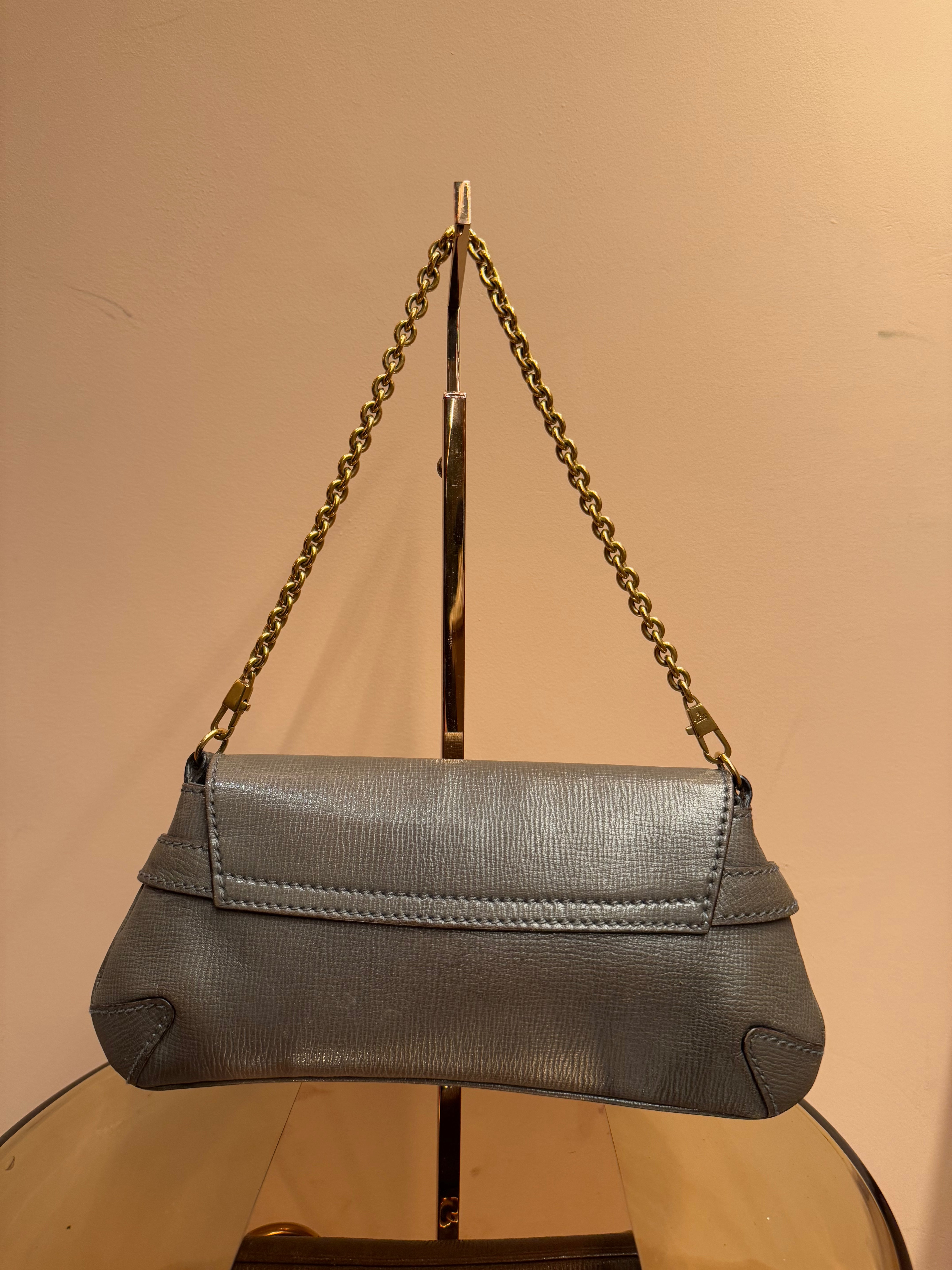 BOLSO VINTAGE GUCCI HORSEBIT X TOM FORD GRIS