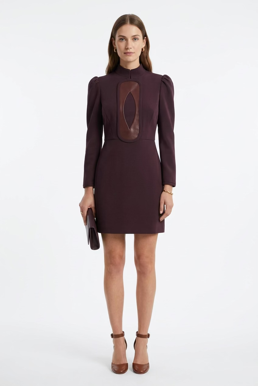 VESTIDO MARISIA BURDEOS