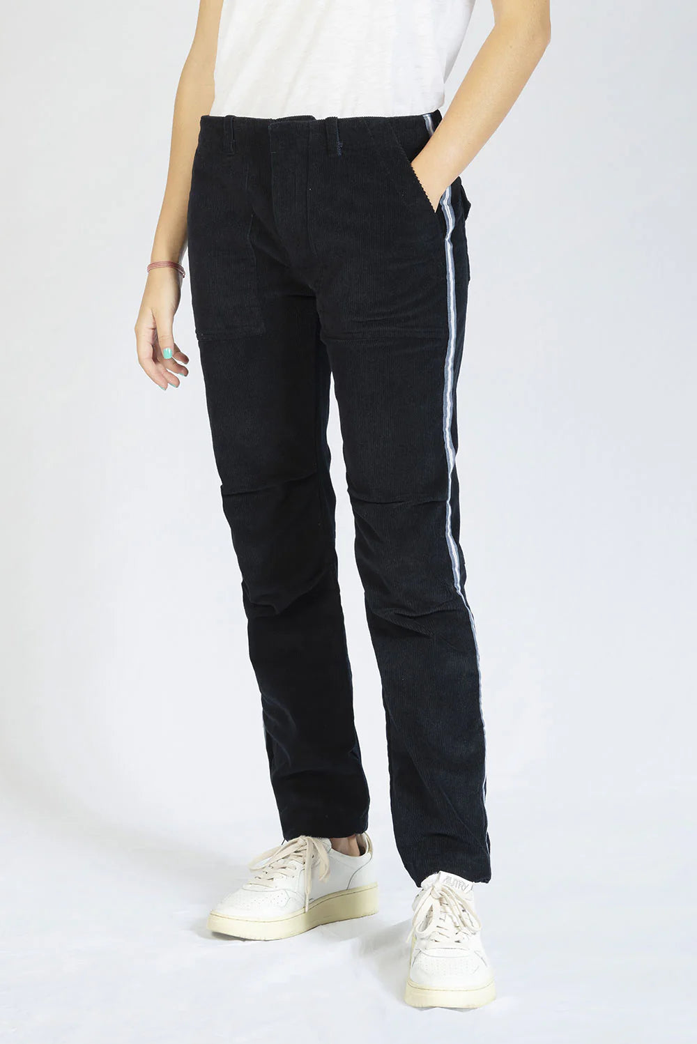 EMA CORDUROY AZUL MARINO STRYPE PANTS