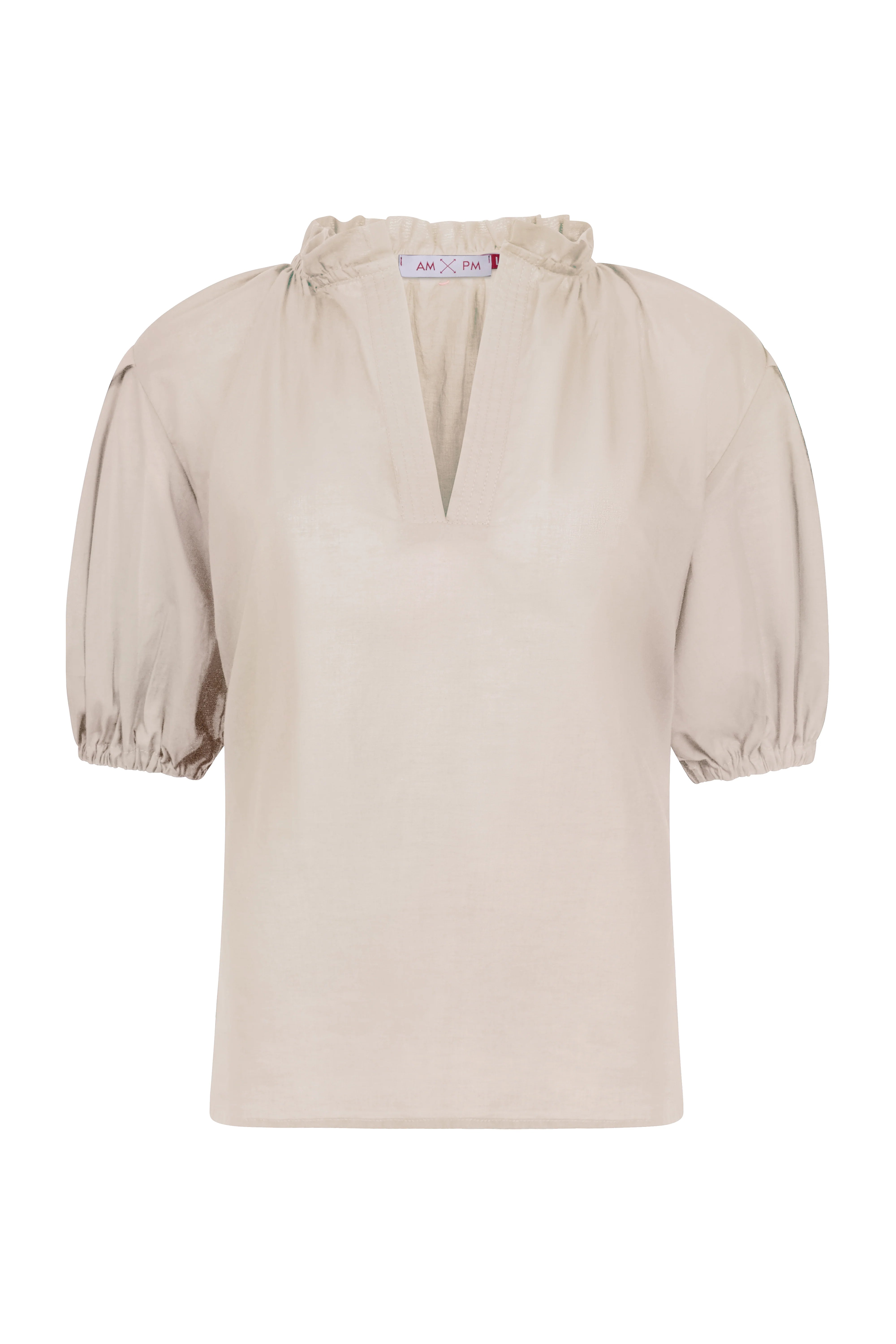 BLUSA TATI MANGA CORTA BEIGE