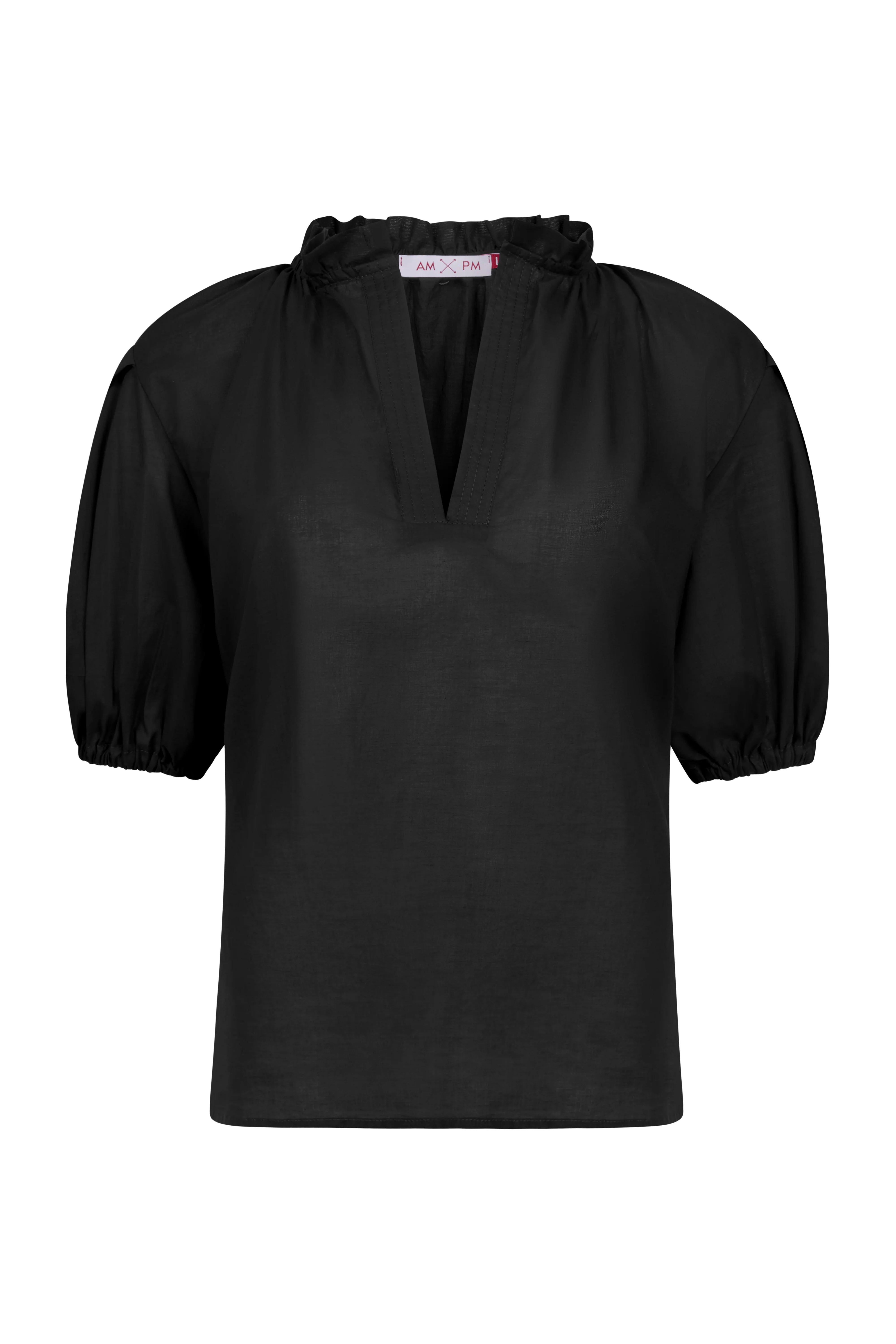 BLUSA ANITA MANGA CORTA NEGRA