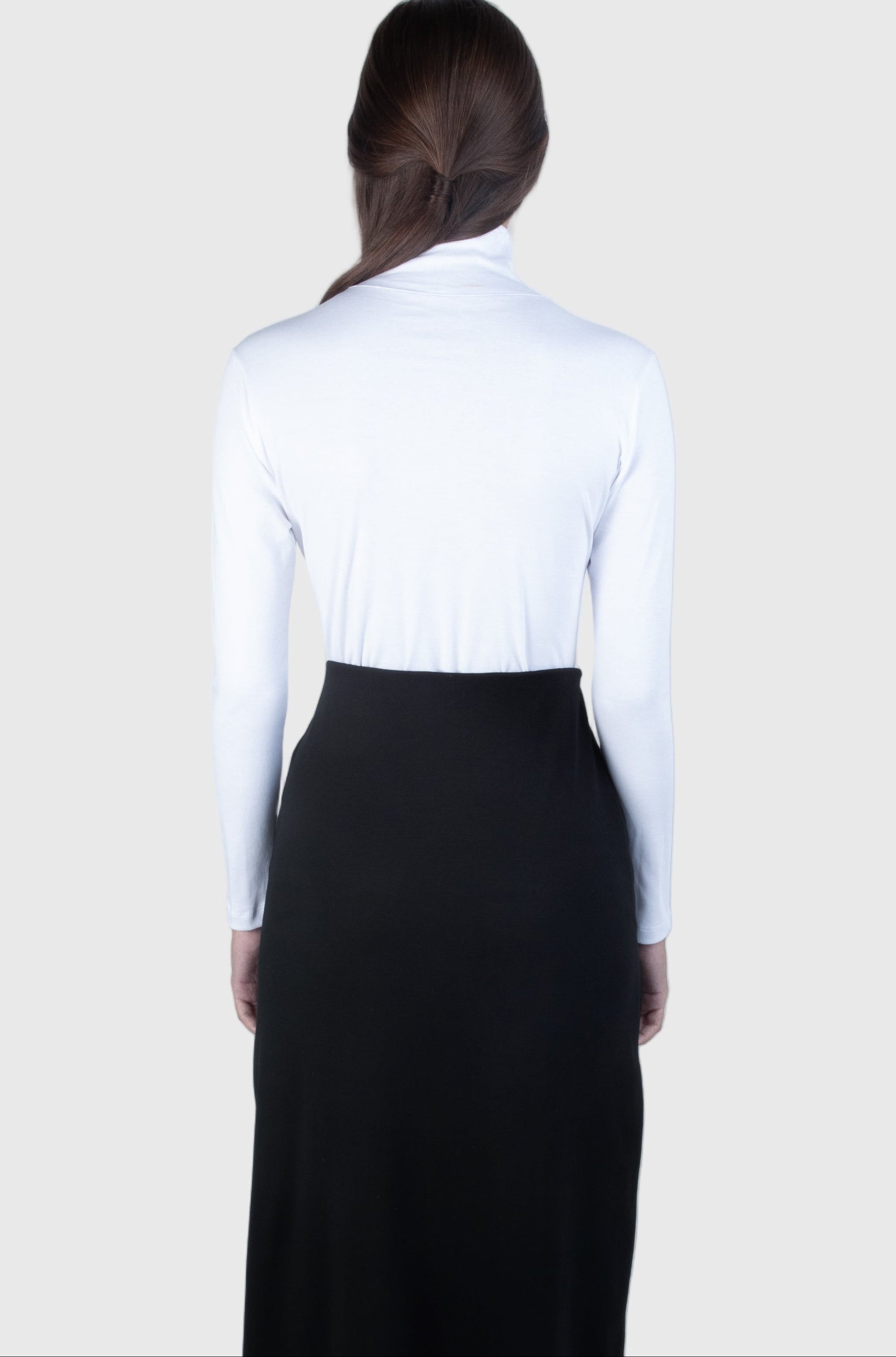 TOP PIMA TURTLENECK WHITE