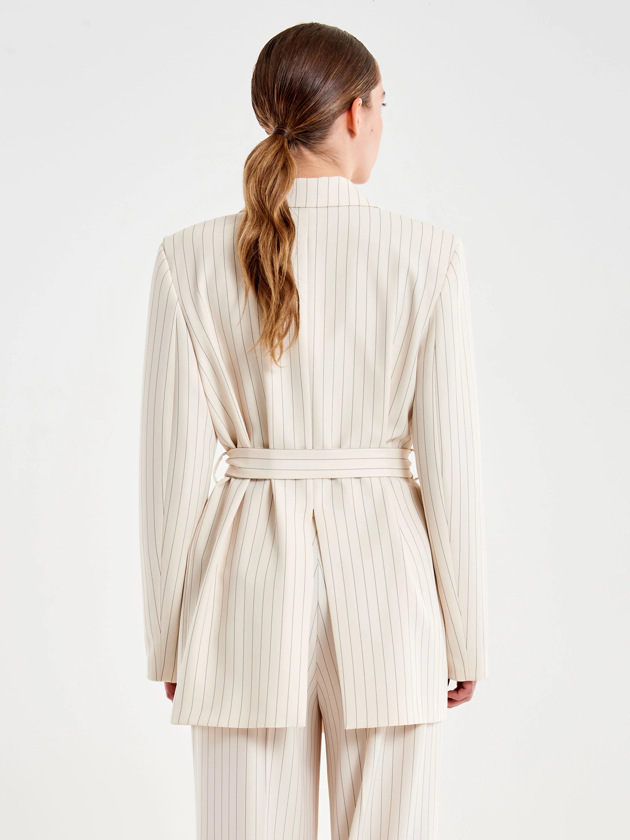 BLAZER CINTURON BEIGE RAYA DIPLOMATICA