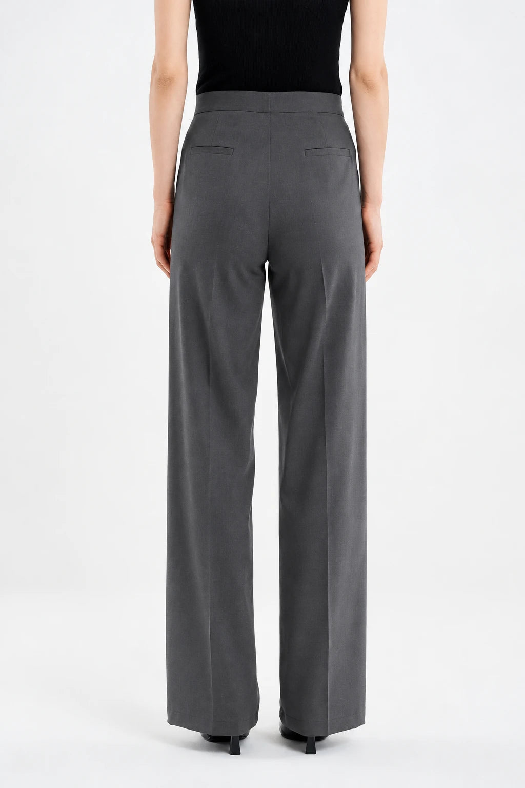 PANTALON PALAZZO GRIS