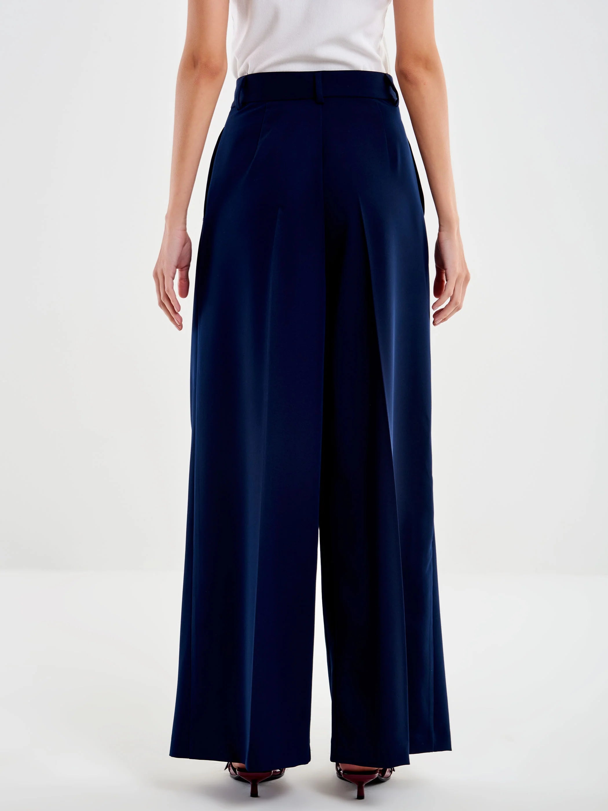 PANTALON TRAJE PINZAS AZUL MARINO VV