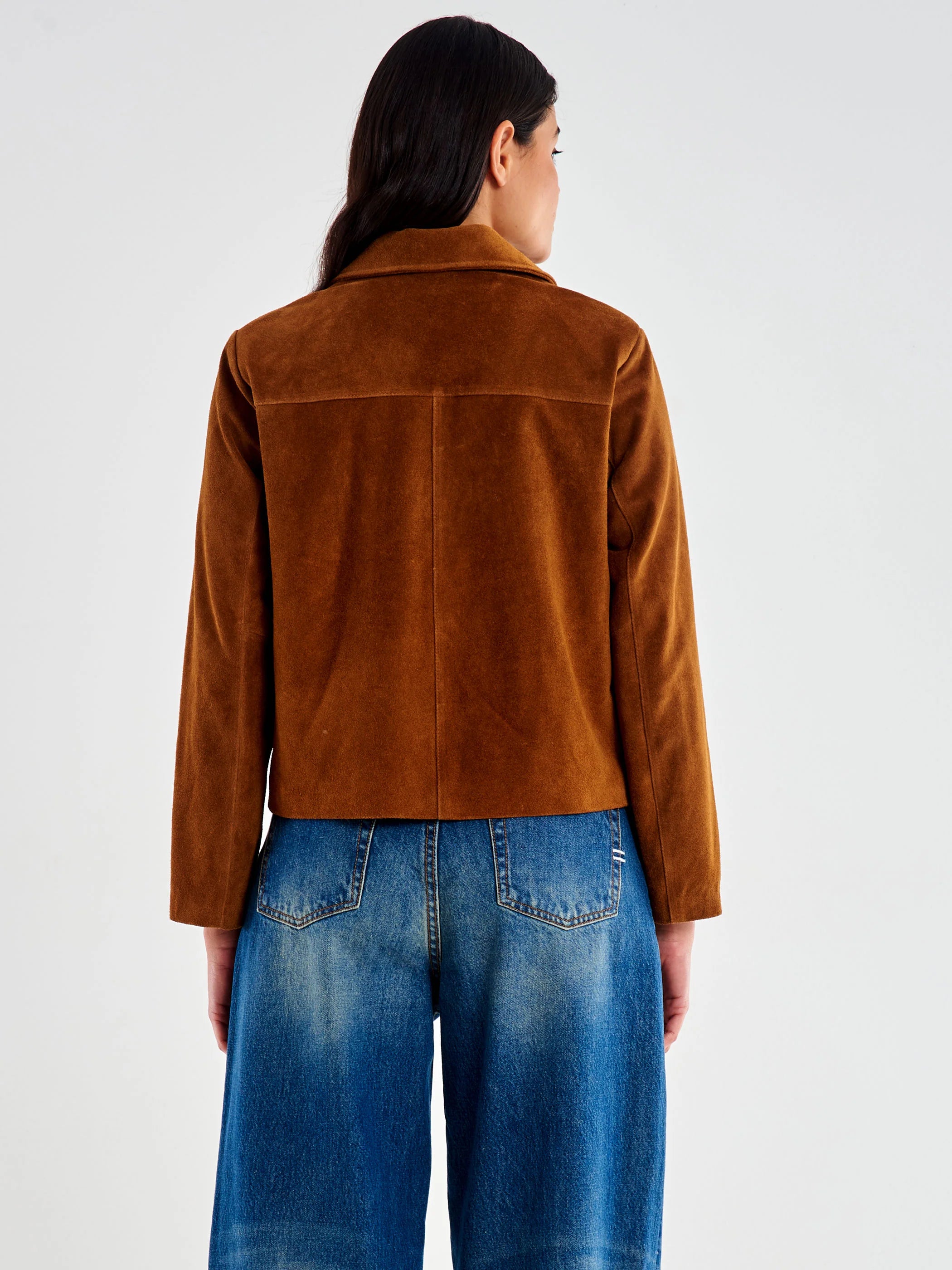 CAZADORA ANTE MARRON VV