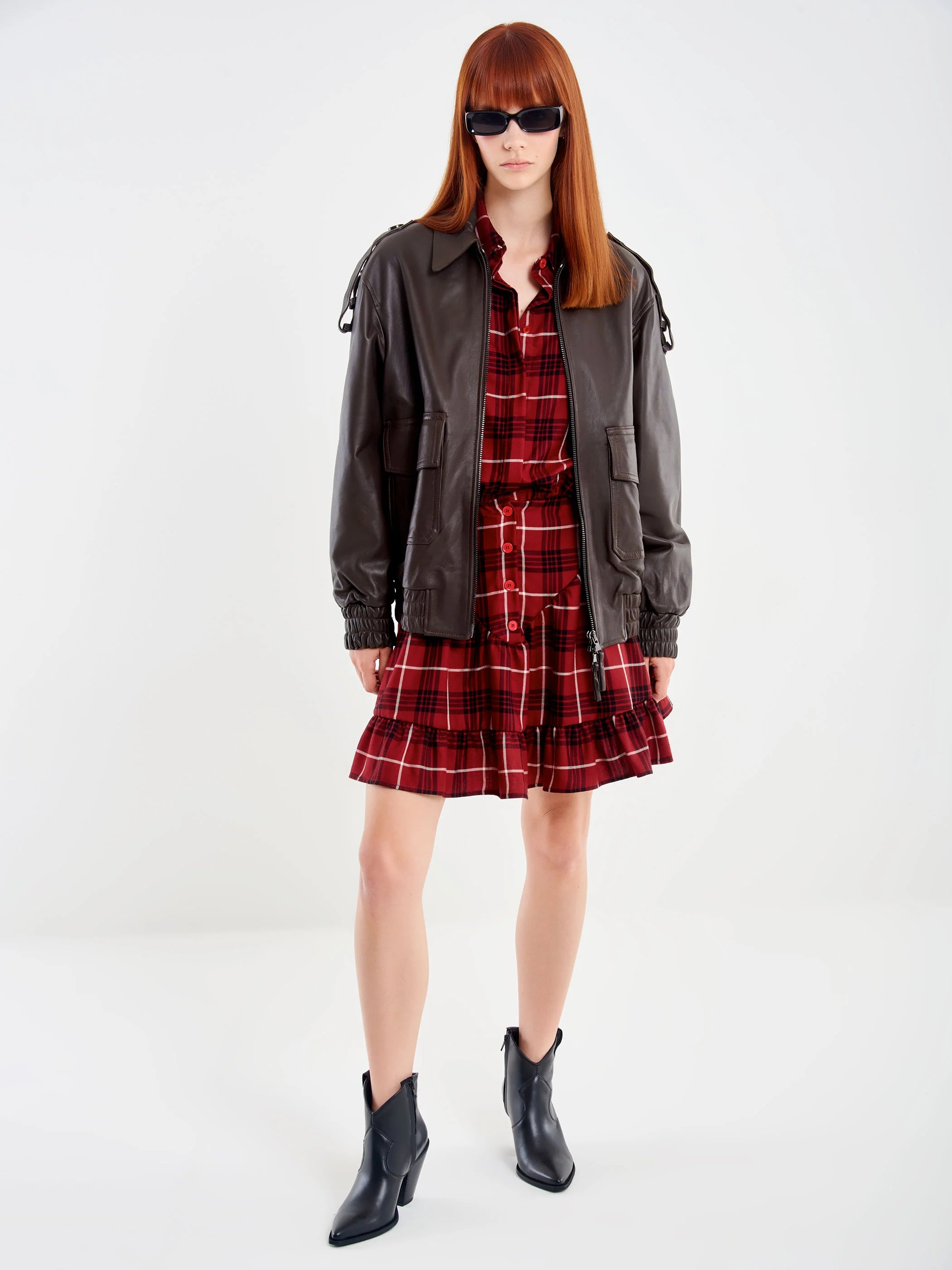 BOMBER PIEL MARRON VV