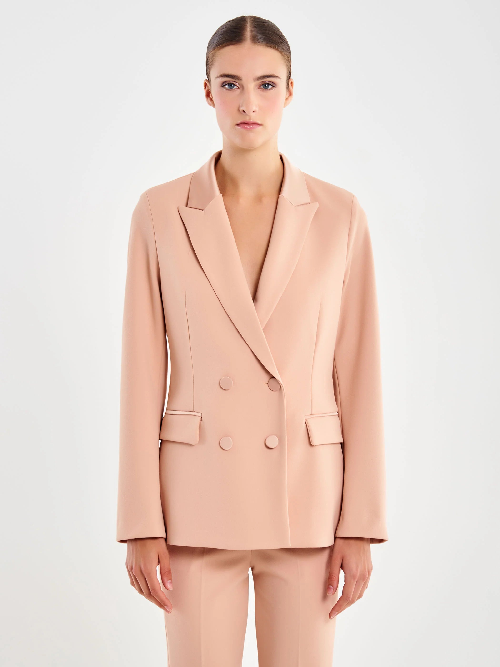 BLAZER ROSA MAQUILLAJE CUELLO SATINADO VV