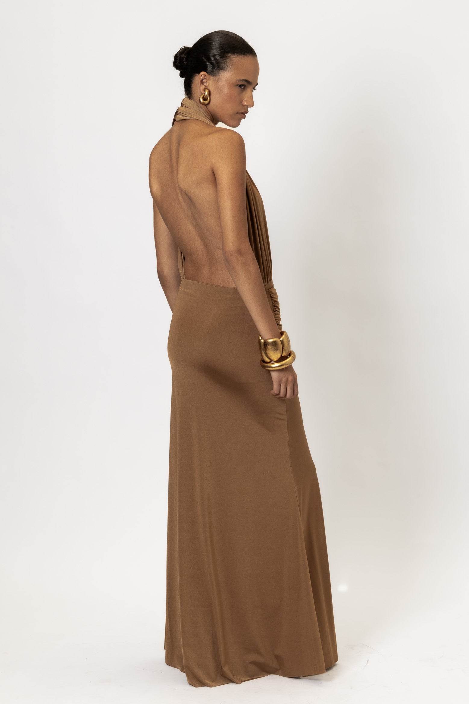 LA DOÑA DRESS GOLDEN SAND