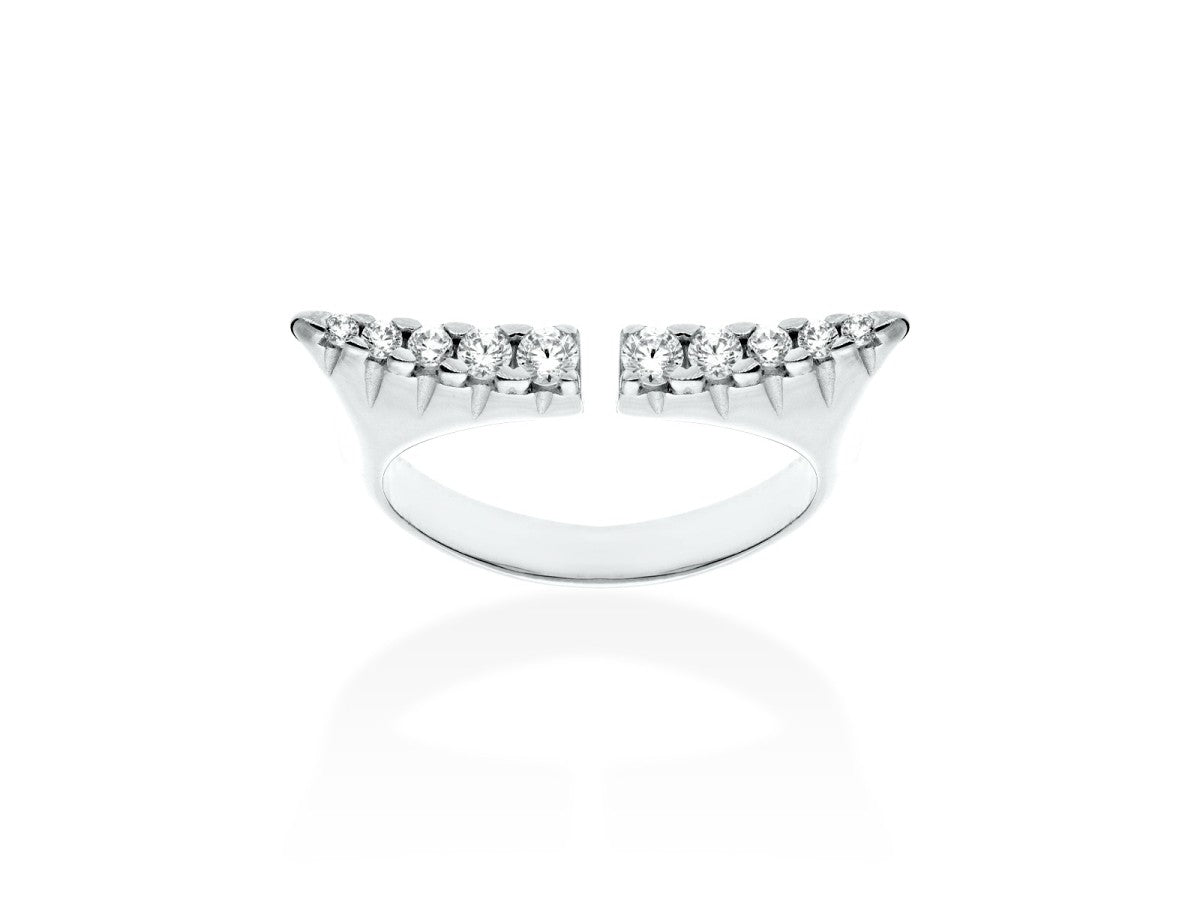 ANILLO PALM CON CIRCONITAS DORADO O PLATEADO
