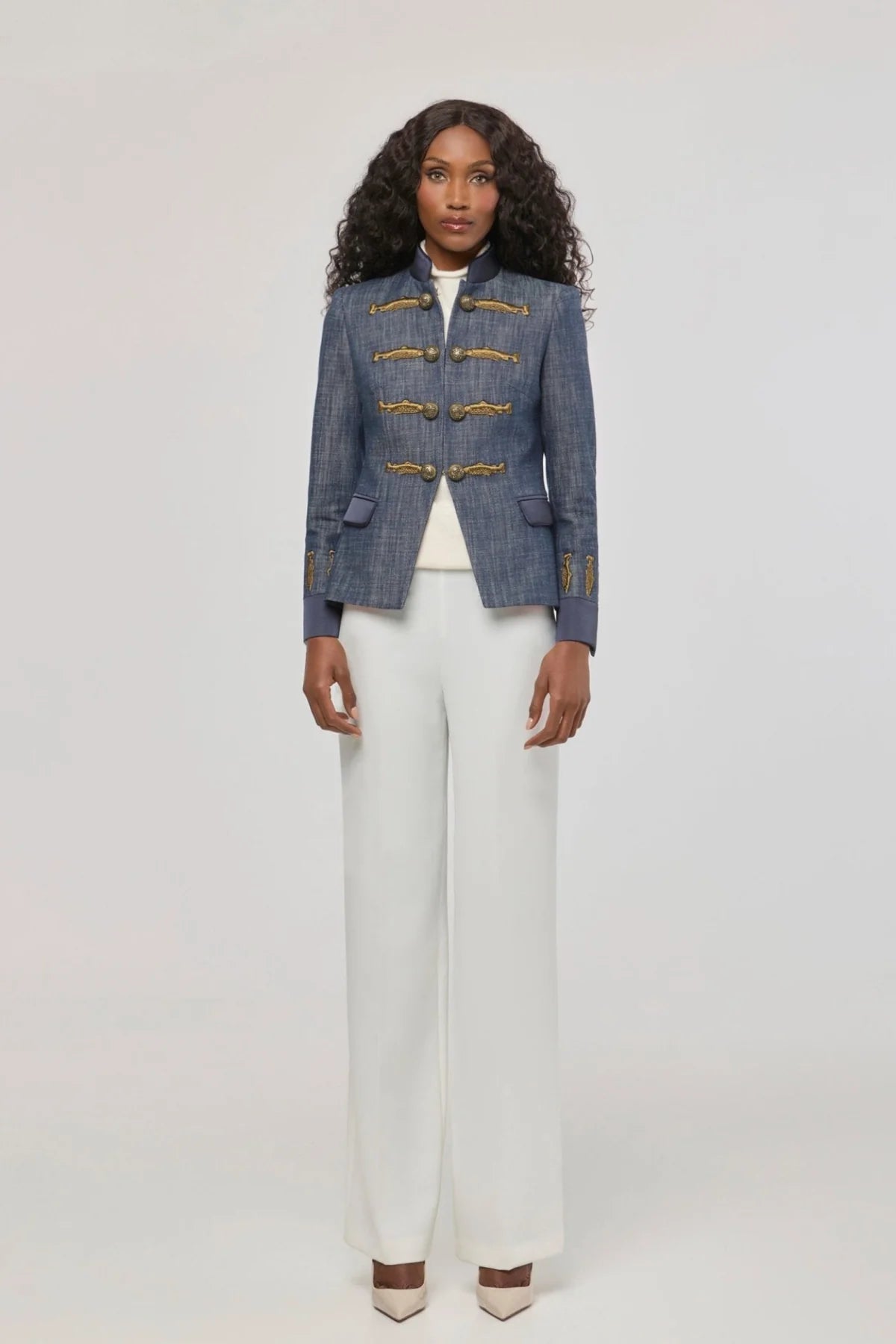 BLAZER DENIM CON BORDADOS NUVOLA DENIM - EDICION LIMITADA