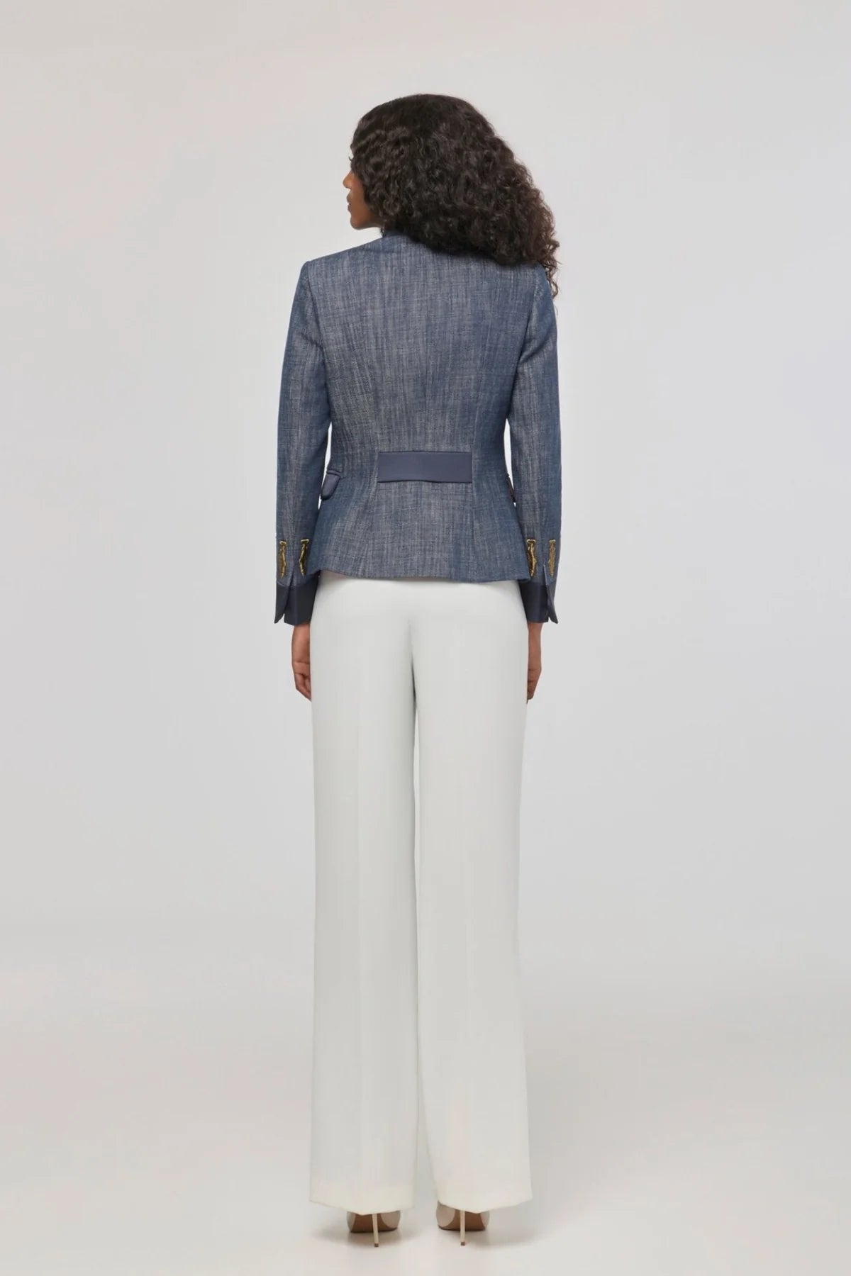 BLAZER DENIM CON BORDADOS NUVOLA DENIM - EDICION LIMITADA