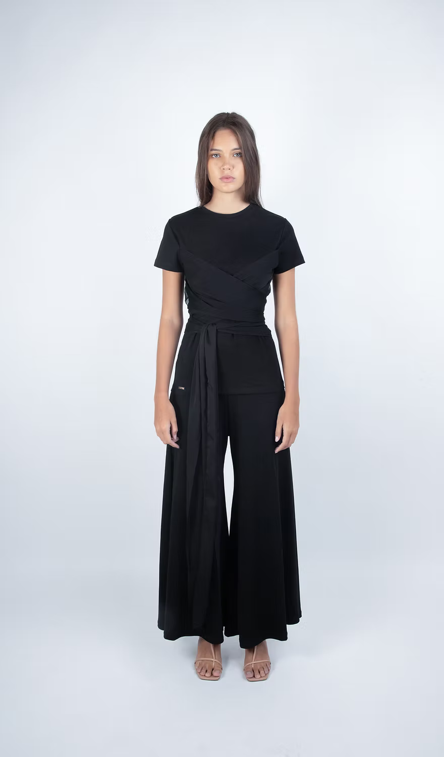 TOP LITA PIMA T-SHIRT BLACK