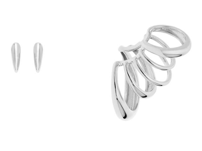 EARCUFF GLOSS MAXI EN PLATA