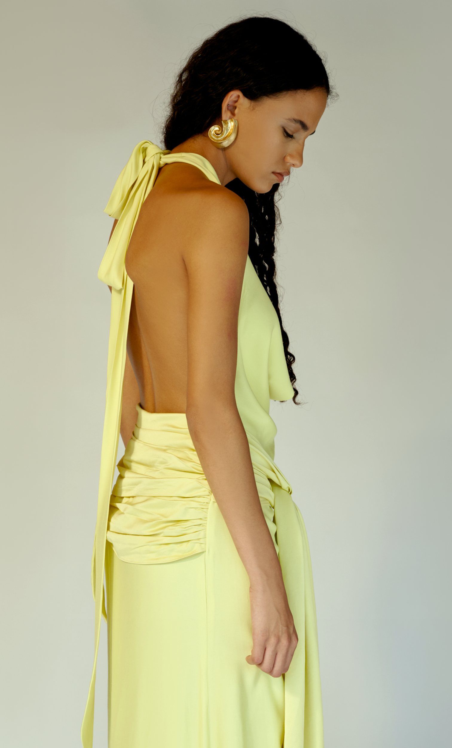 LA EMPERIFOLLÁ W03A. LEMON LONG DRESS